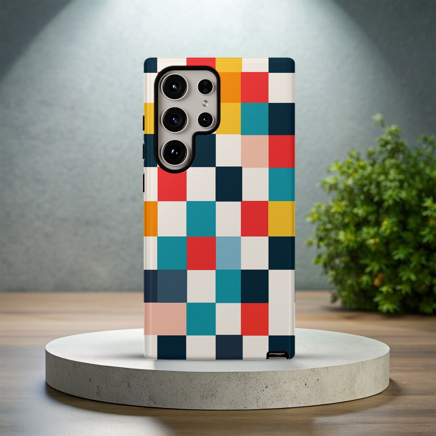 Colorful Checkers Phone Case – Bold Retro Vibes with Everyday Protection