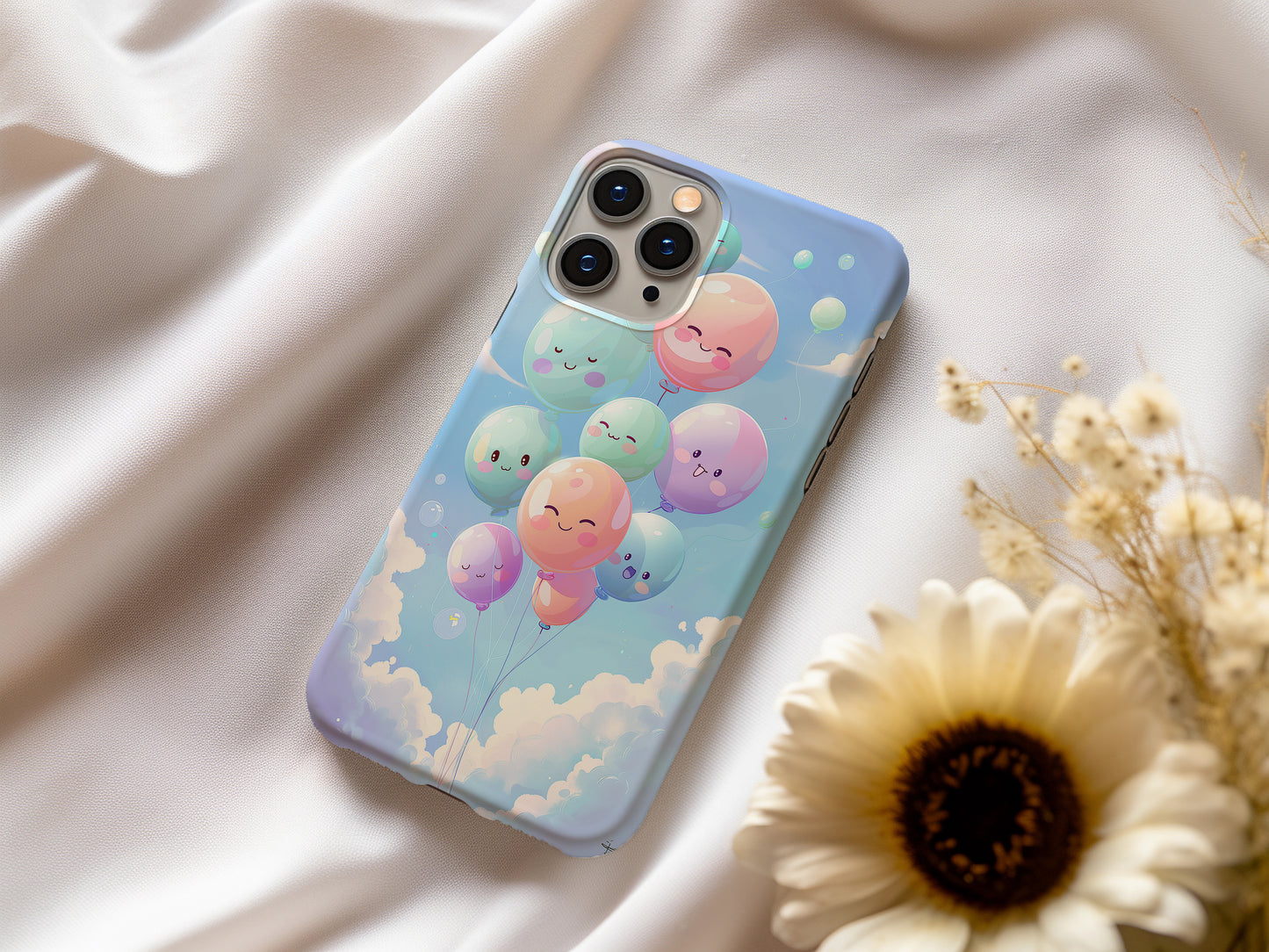 Dreamy Puffs Phone Case – Soft, Whimsical Aesthetic with Everyday Protection