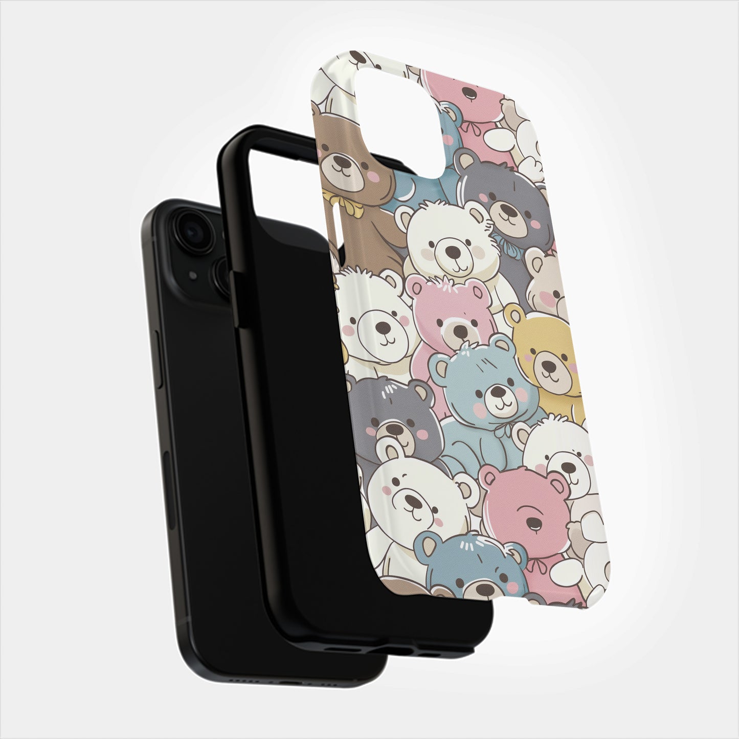 Kuma Kawaii Phone Case – Adorable Bear Charm with Everyday Protection