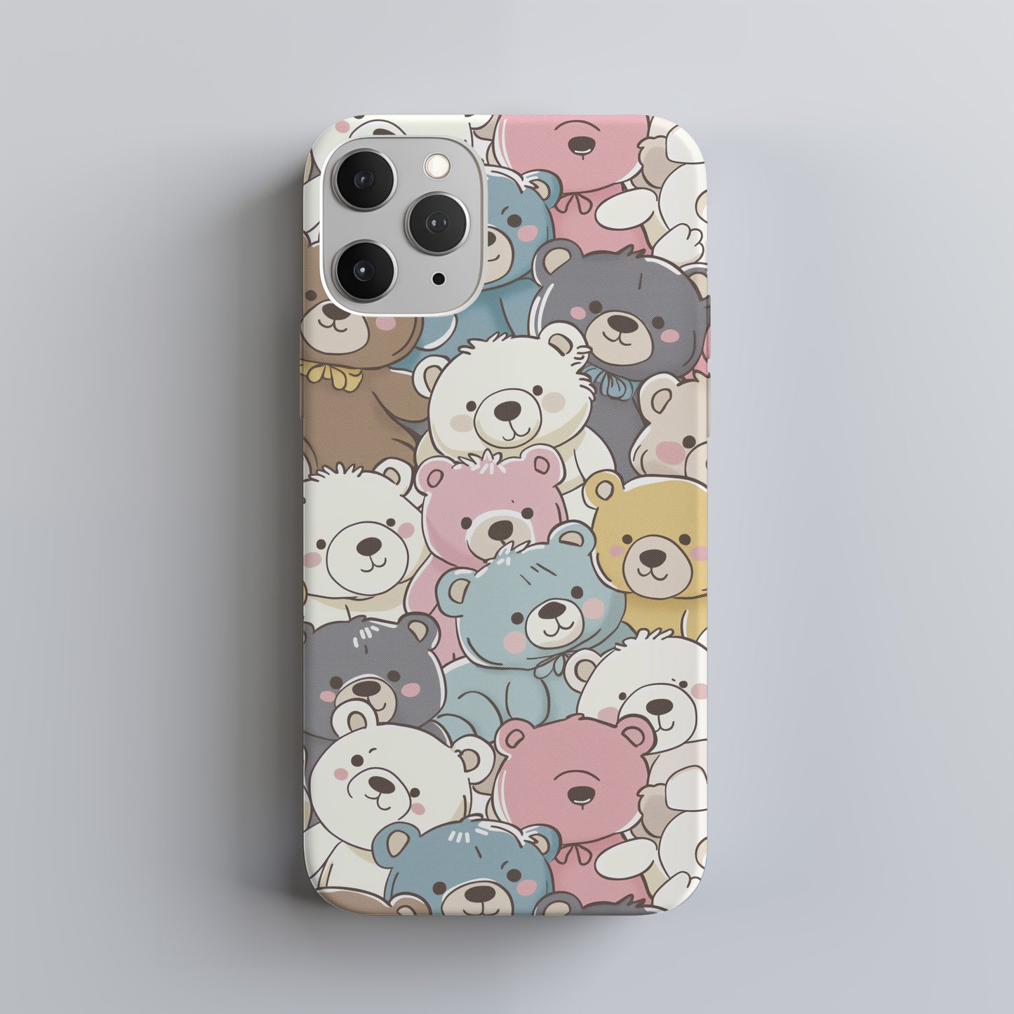 Kuma Kawaii Phone Case – Adorable Bear Charm with Everyday Protection