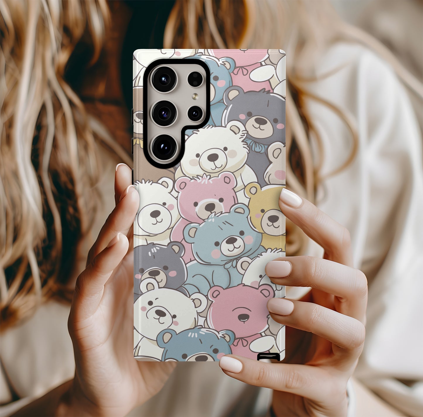 Kuma Kawaii Phone Case – Adorable Bear Charm with Everyday Protection