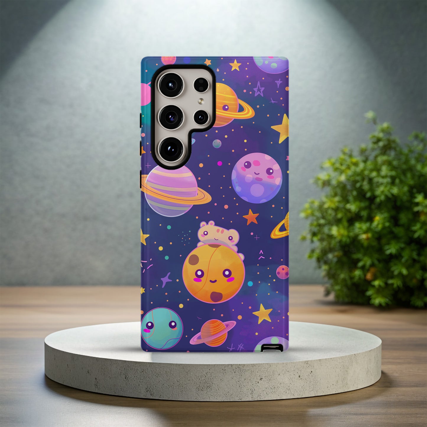 Chibi Cosmos Phone Case – Adorably Galactic with Everyday Protection
