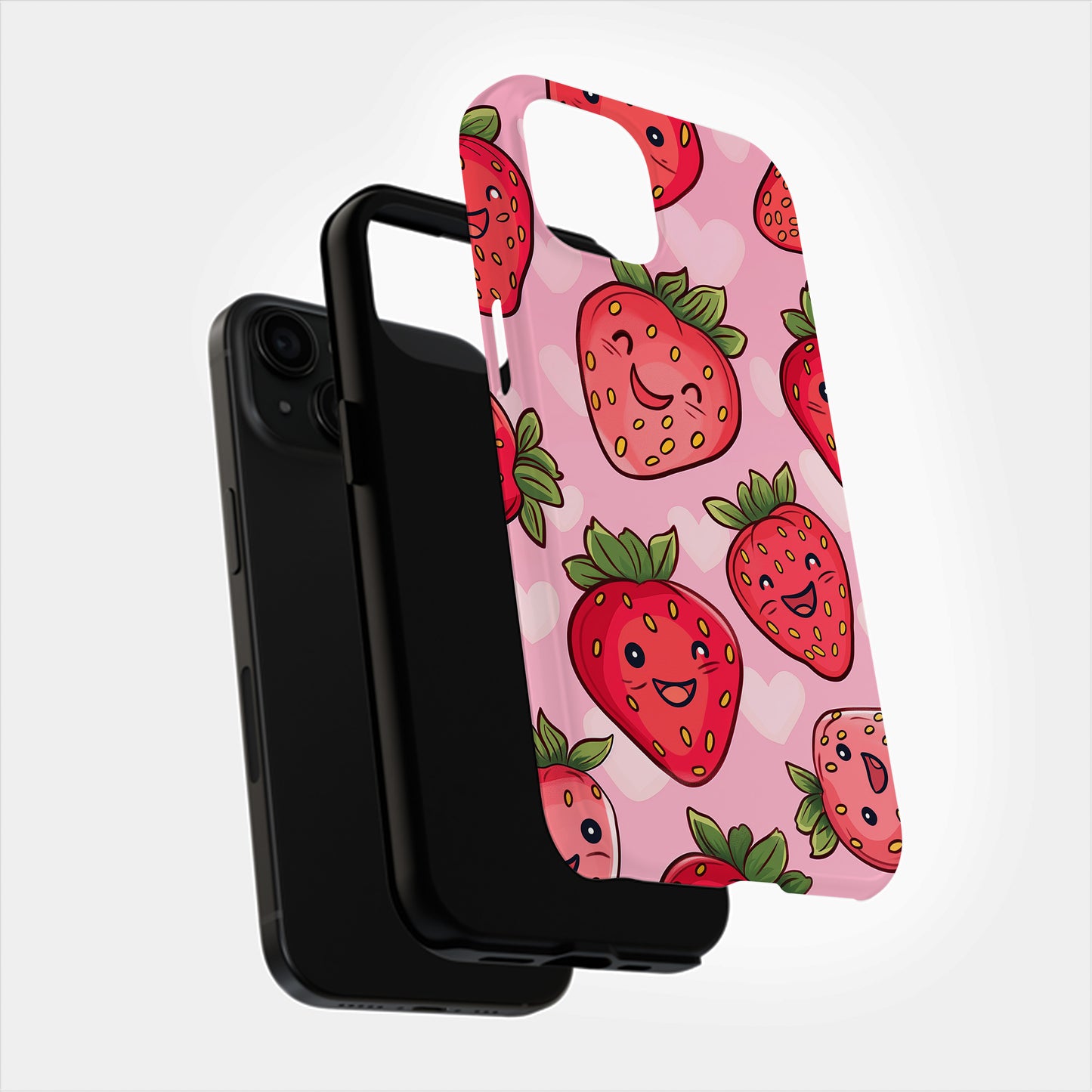 Kawaii Berry Phone Case – Sweet & Playful with Everyday Protection