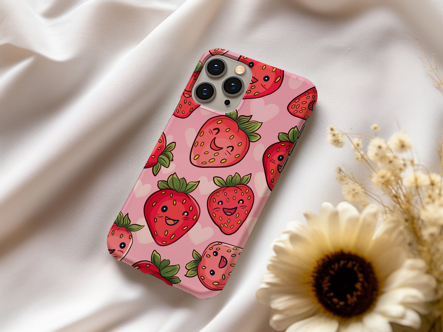 Kawaii Berry Phone Case – Sweet & Playful with Everyday Protection