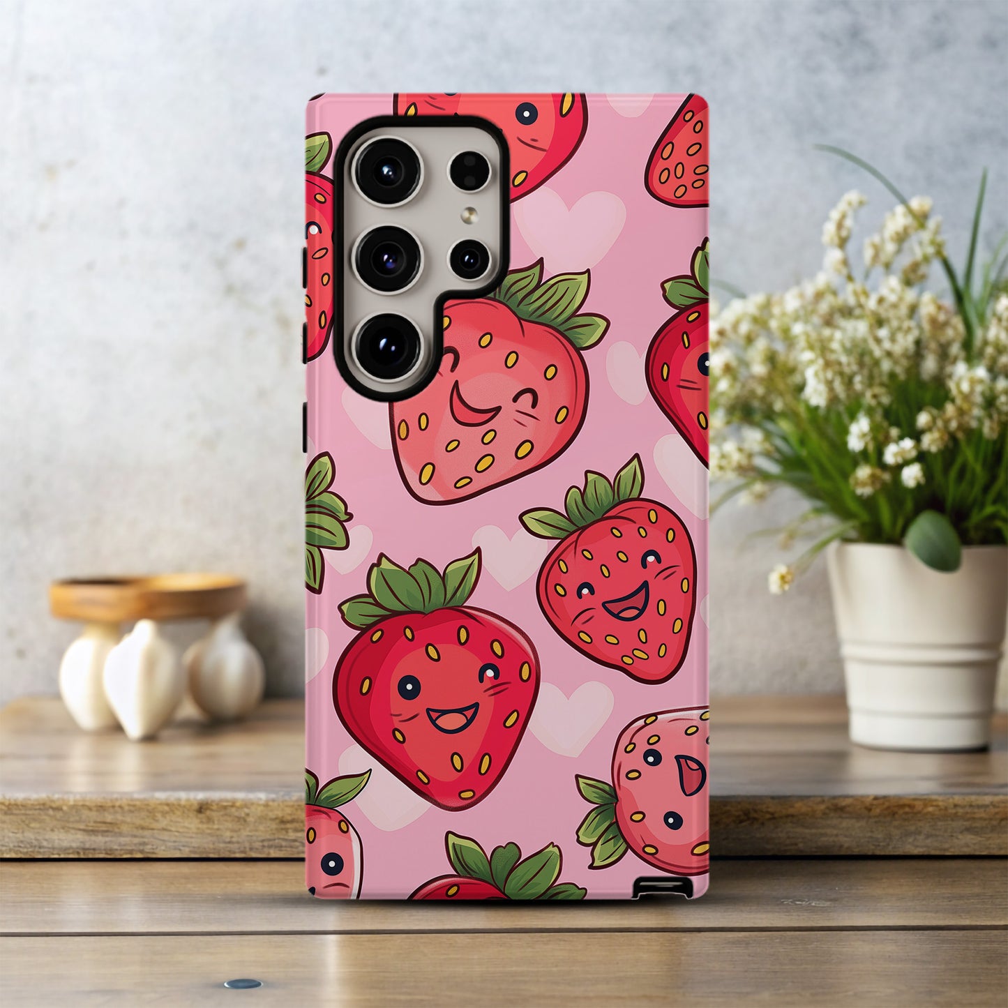 Kawaii Berry Phone Case – Sweet & Playful with Everyday Protection