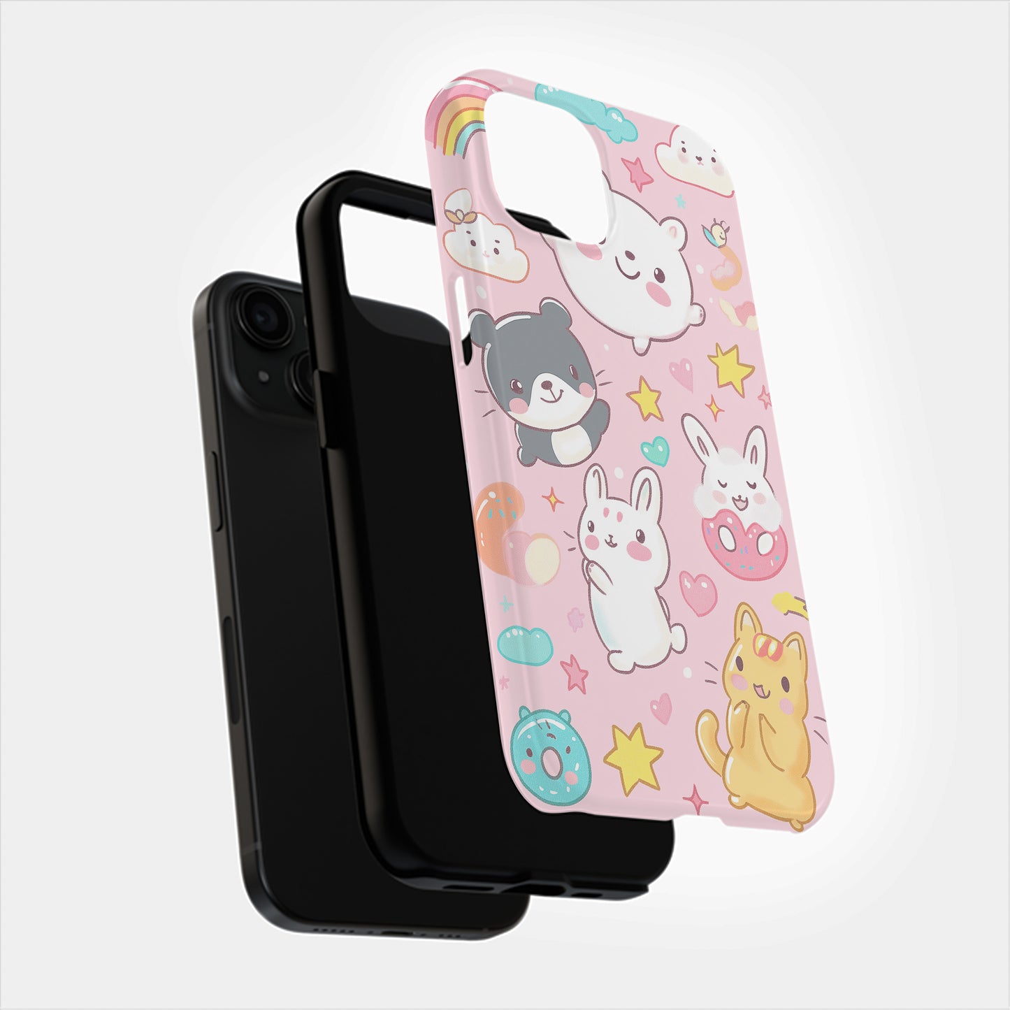 Kawaii Crew Phone Case – The Ultimate Cute Squad with Everyday Protection