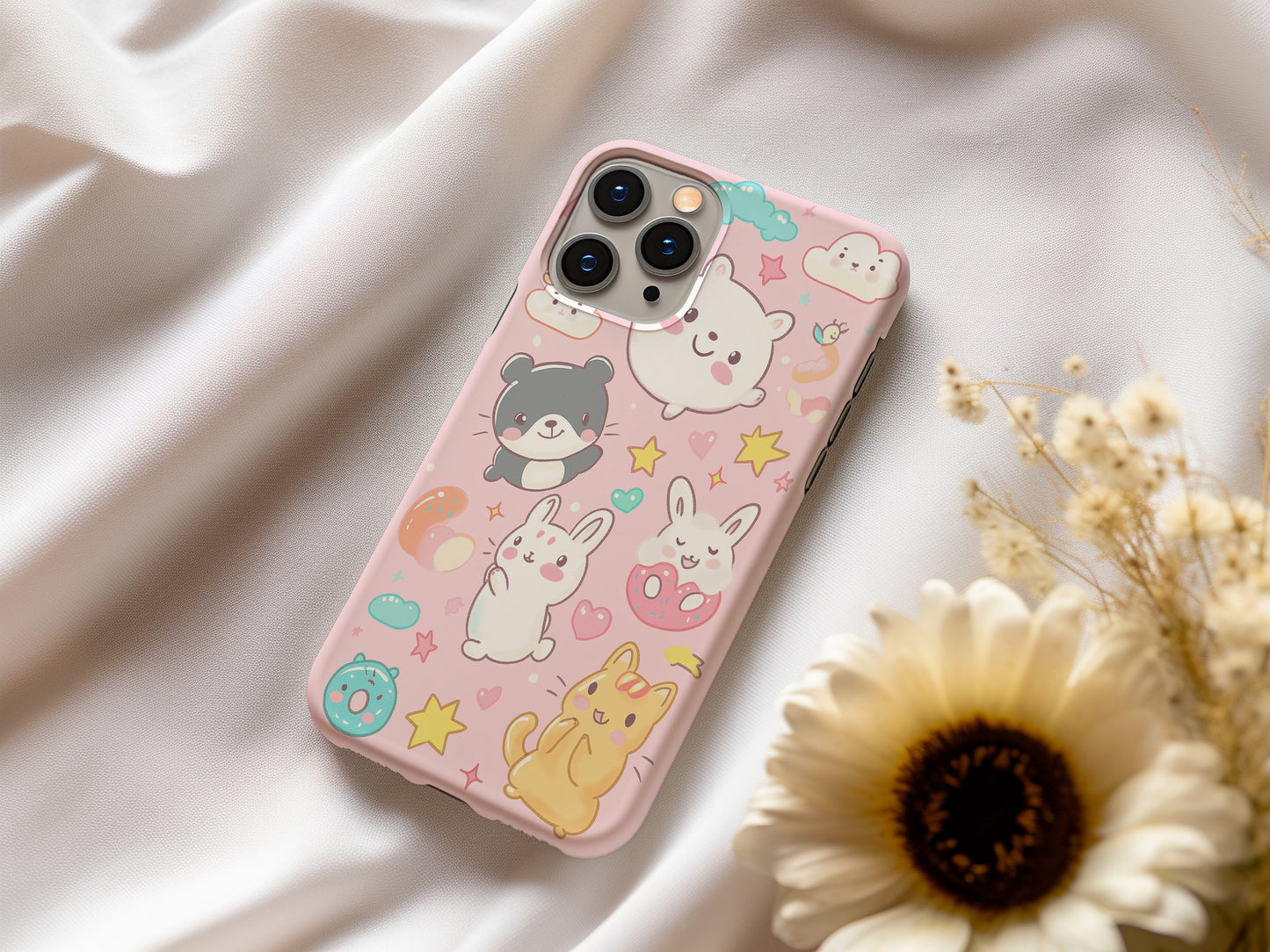 Kawaii Crew Phone Case – The Ultimate Cute Squad with Everyday Protection