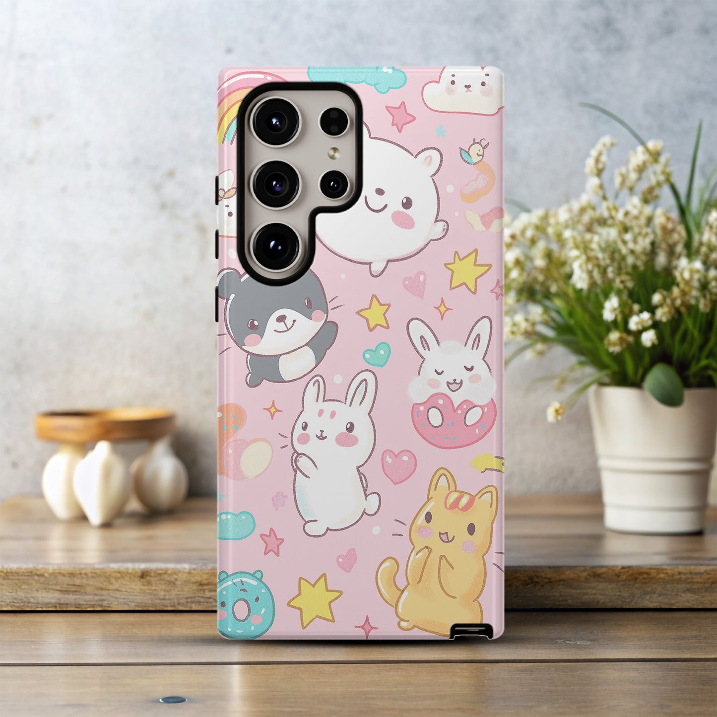 Kawaii Crew Phone Case – The Ultimate Cute Squad with Everyday Protection