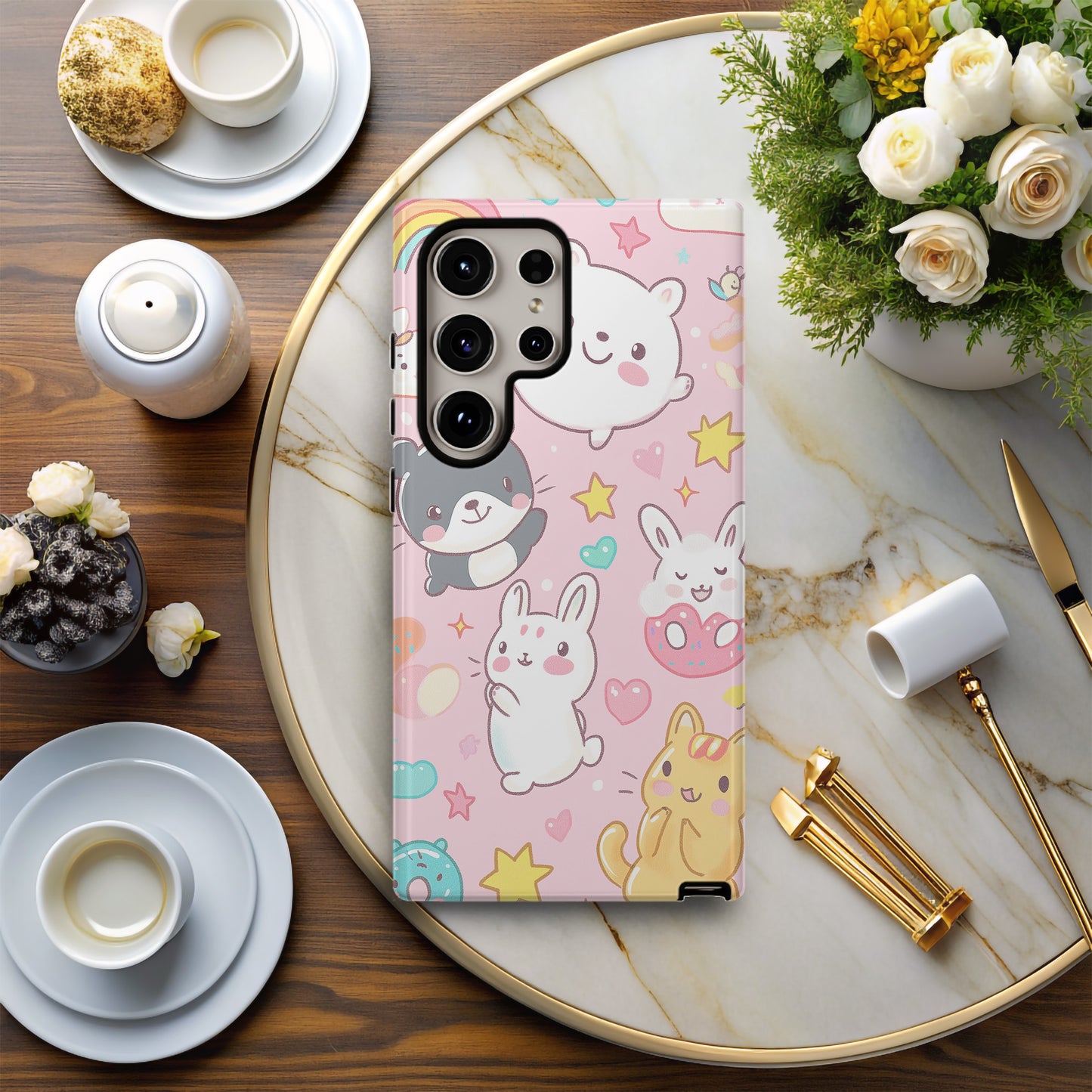 Kawaii Crew Phone Case – The Ultimate Cute Squad with Everyday Protection