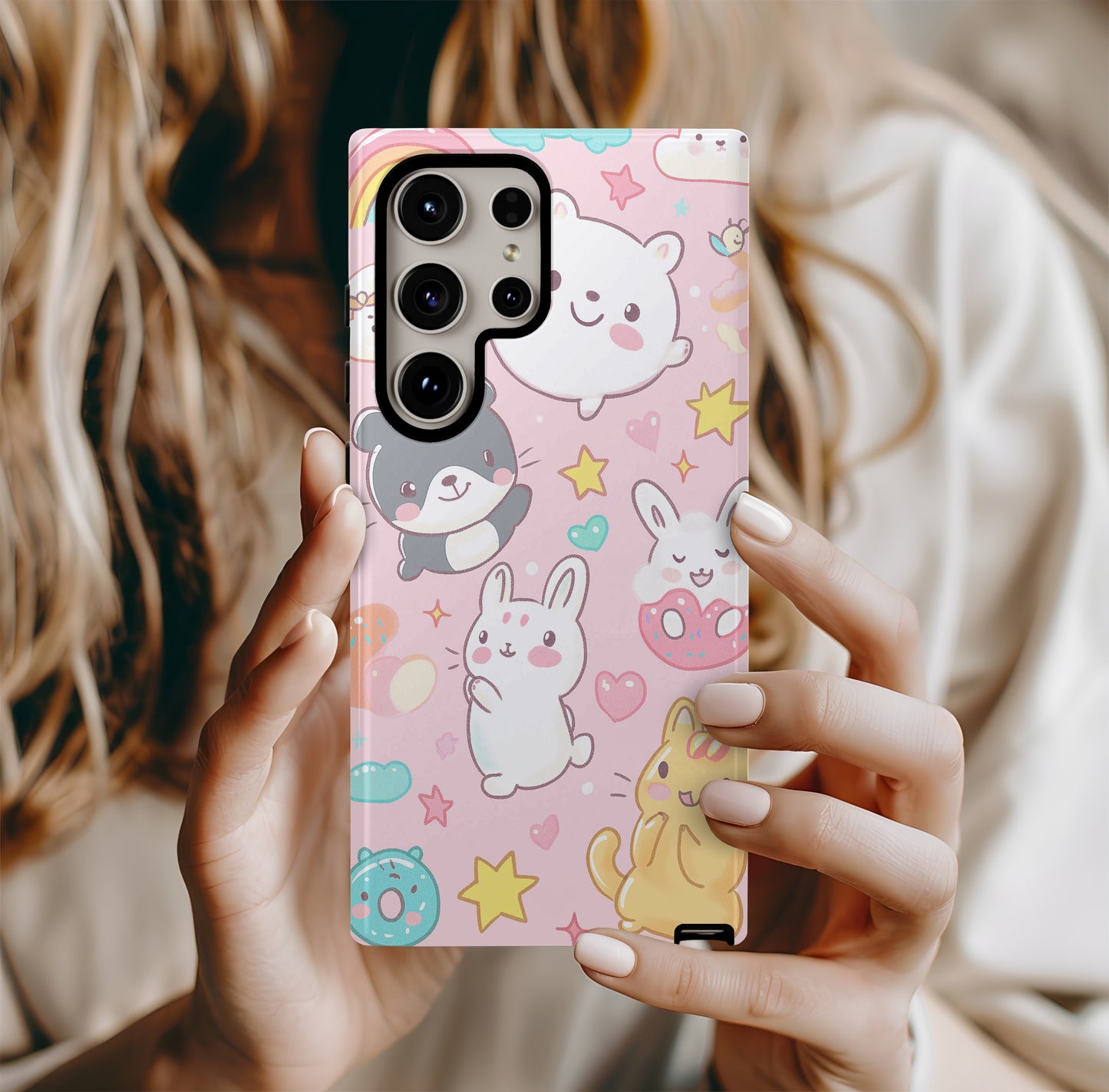 Kawaii Crew Phone Case – The Ultimate Cute Squad with Everyday Protection