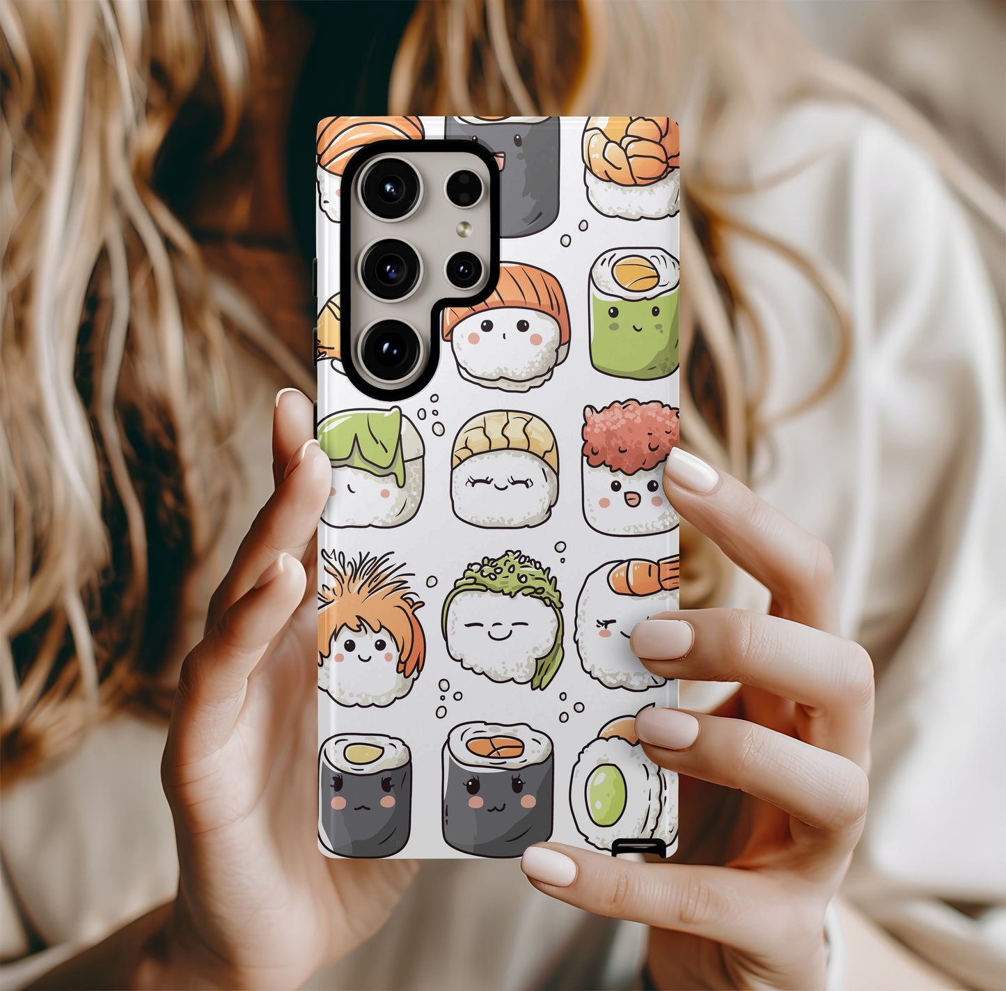 WhimsiWasabi Phone Case – A Spicy Twist on Kawaii Fun with Everyday Protection