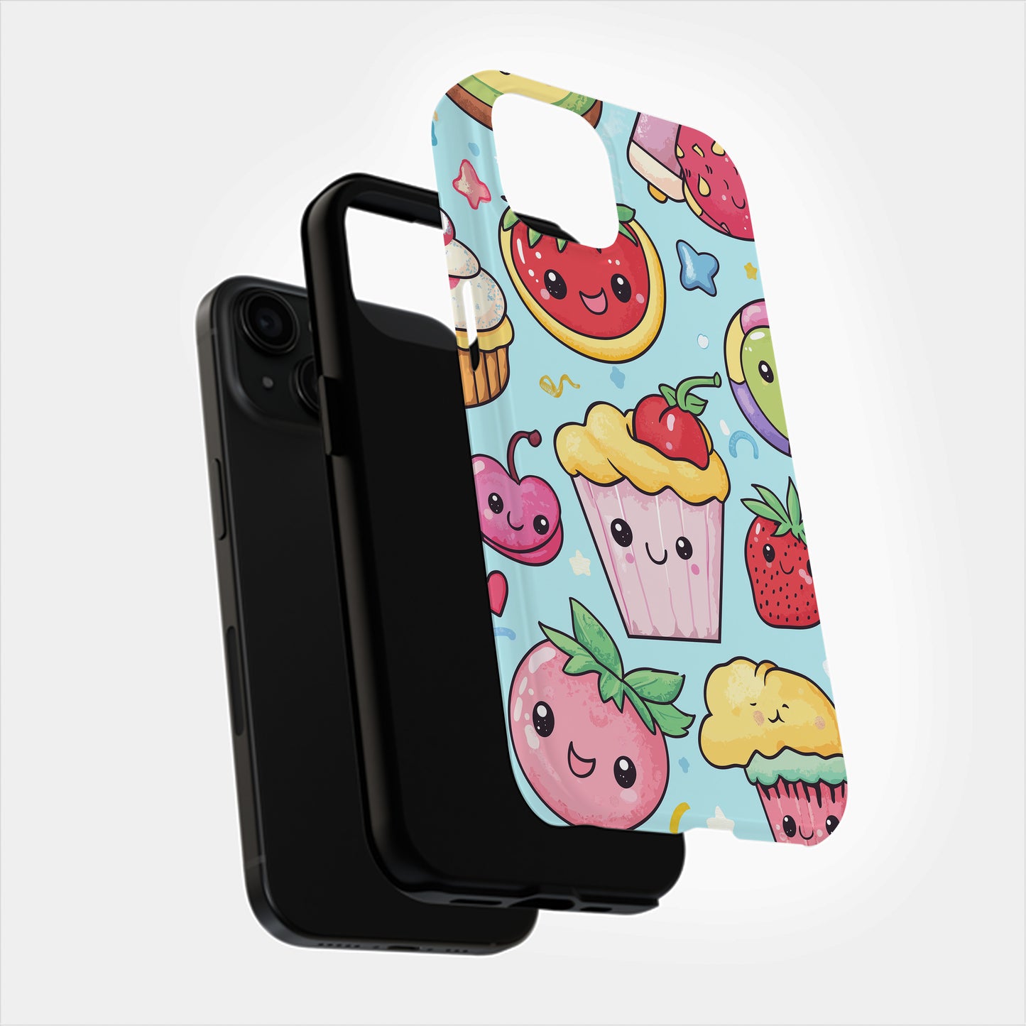Chibi Sweets Phone Case – Irresistibly Cute Treats with Everyday Protection