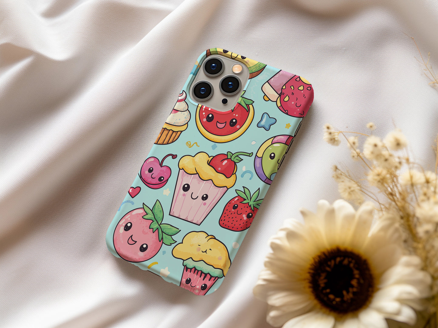Chibi Sweets Phone Case – Irresistibly Cute Treats with Everyday Protection