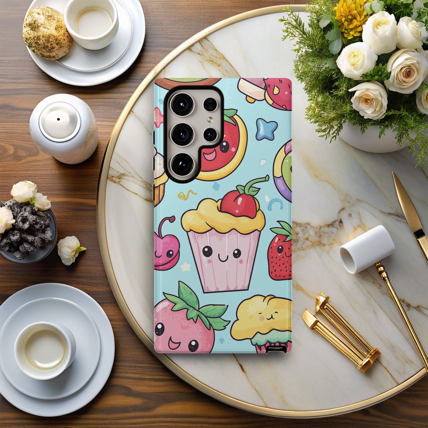 Chibi Sweets Phone Case – Irresistibly Cute Treats with Everyday Protection