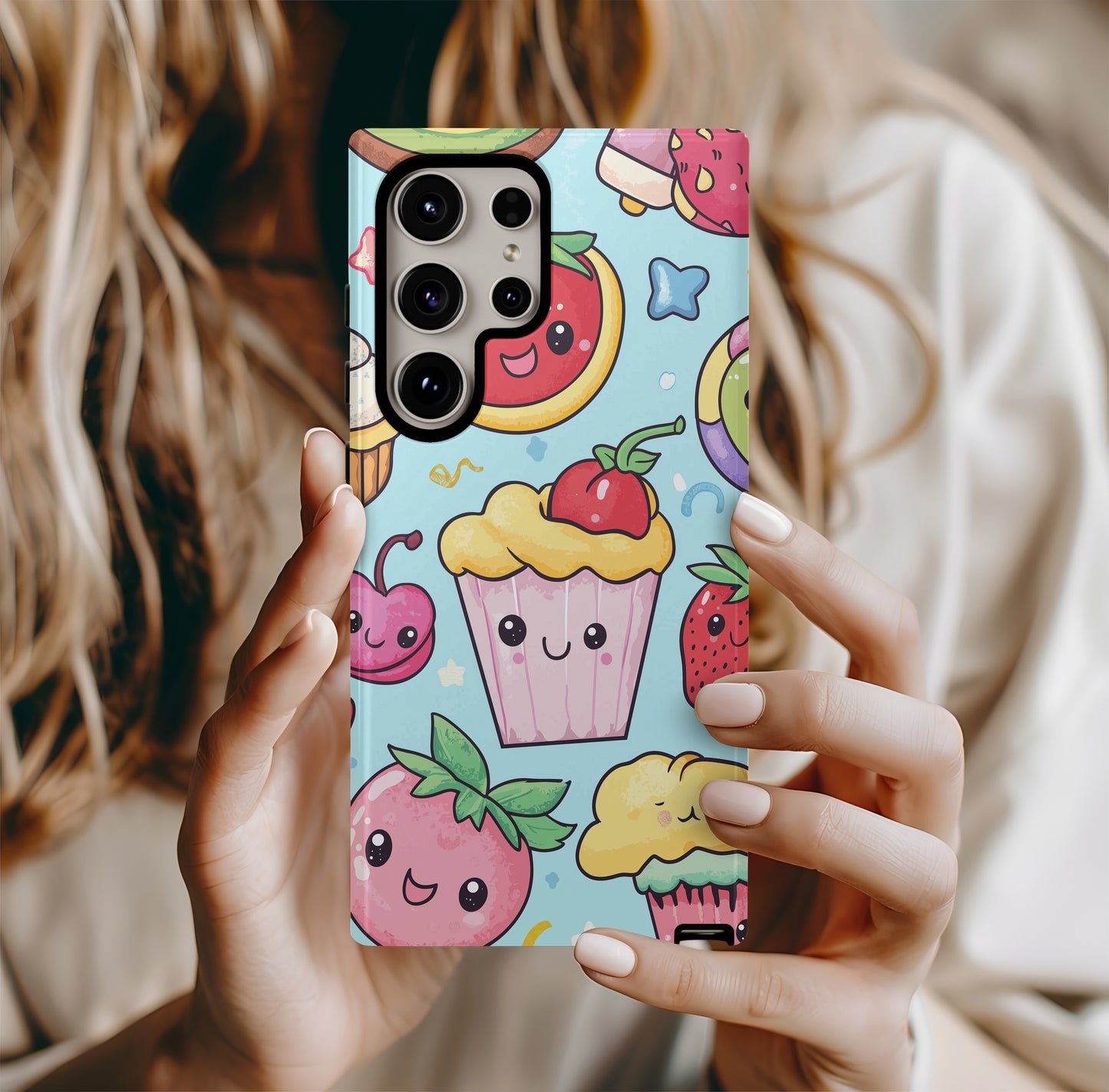 Chibi Sweets Phone Case – Irresistibly Cute Treats with Everyday Protection