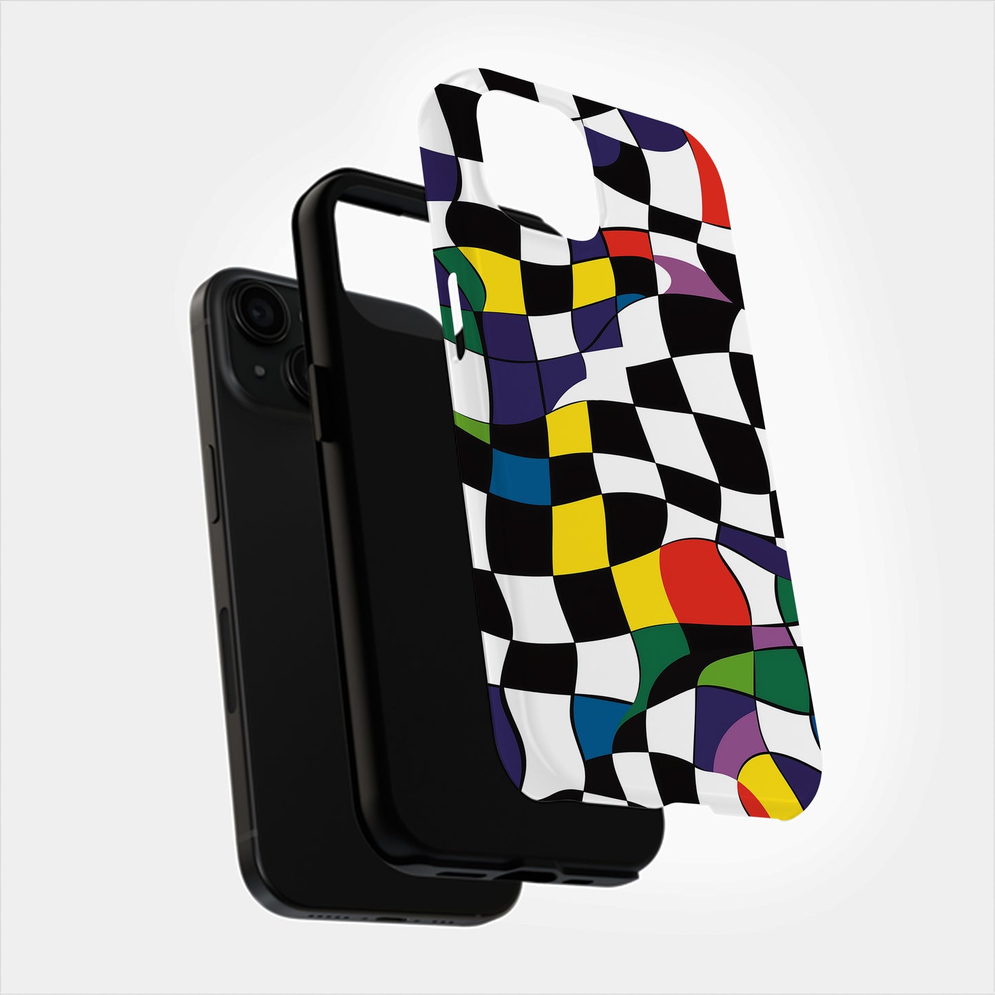 Groovy Checks Phone Case – Retro Funk with Everyday Protection