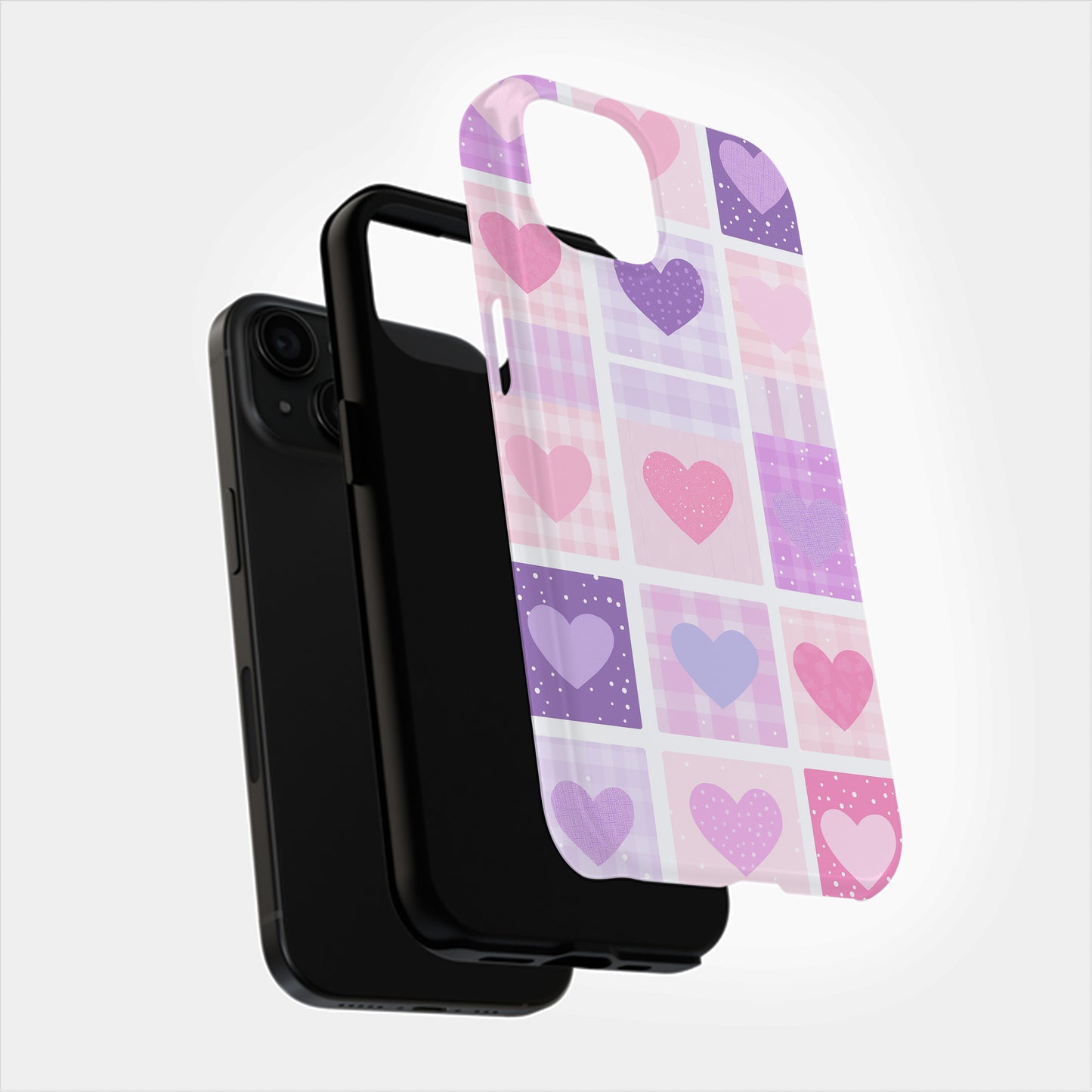 Plaid in Love Phone Case – Cozy Romance with Everyday Protection