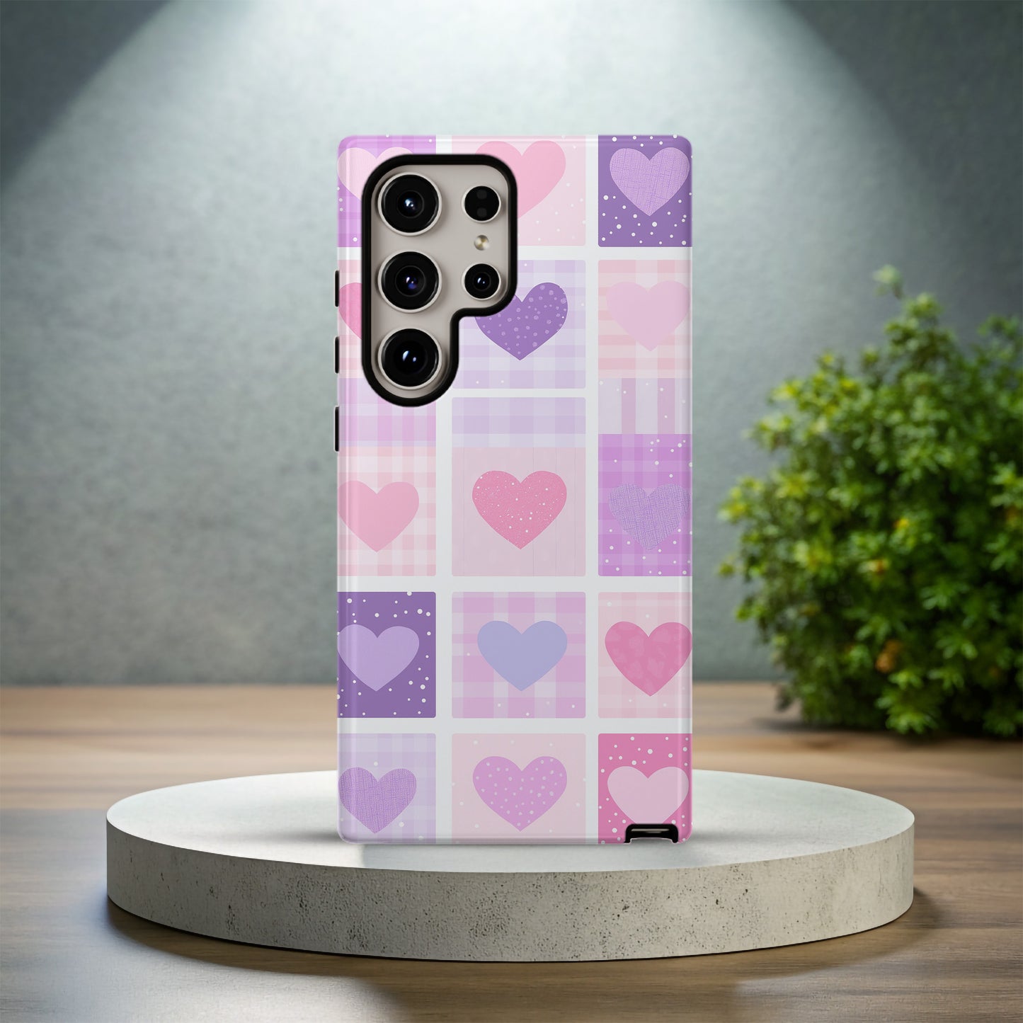 Plaid in Love Phone Case – Cozy Romance with Everyday Protection