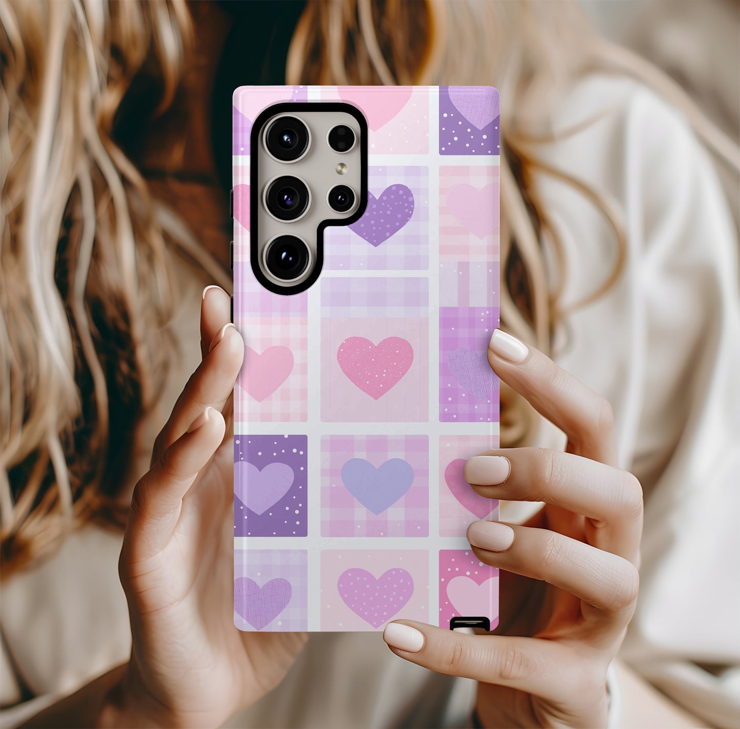 Plaid in Love Phone Case – Cozy Romance with Everyday Protection