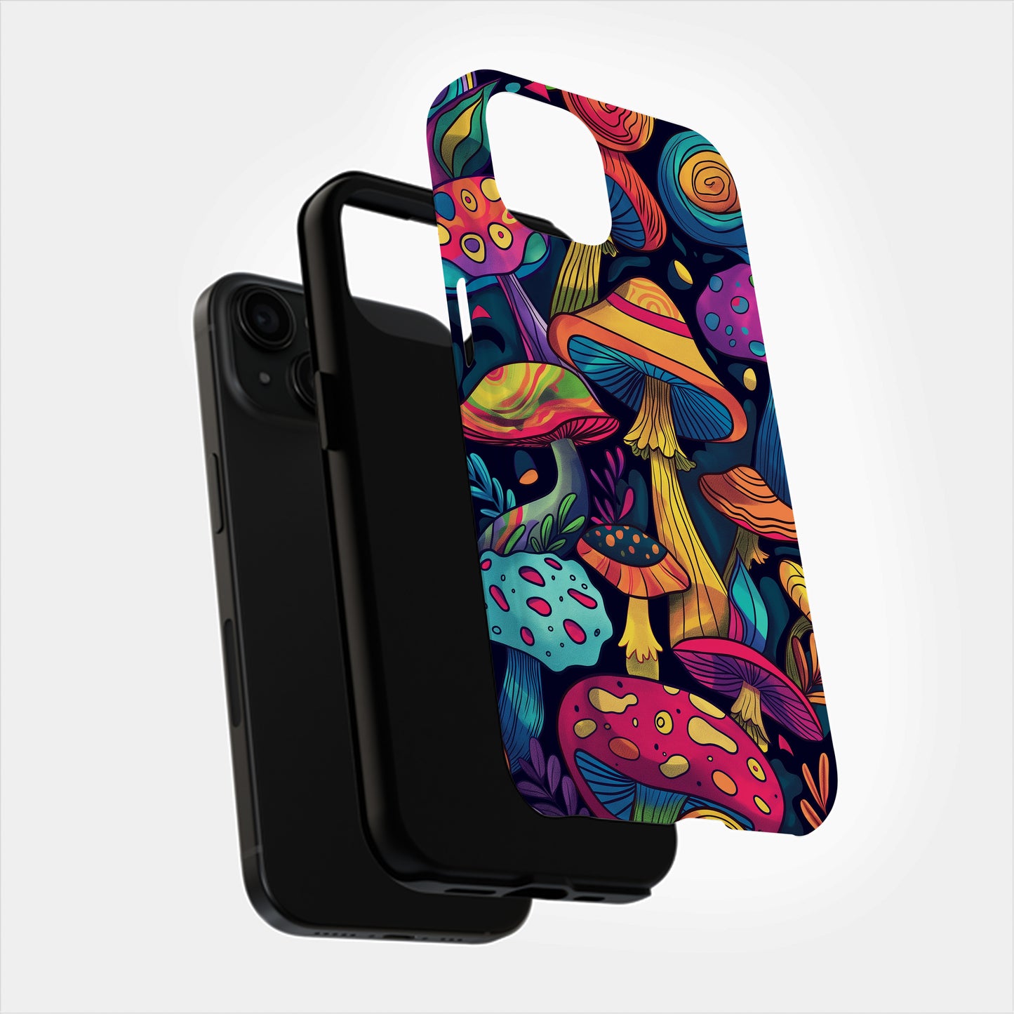 Funky Fungi Phone Case – Retro Mushrooms with Everyday Protection