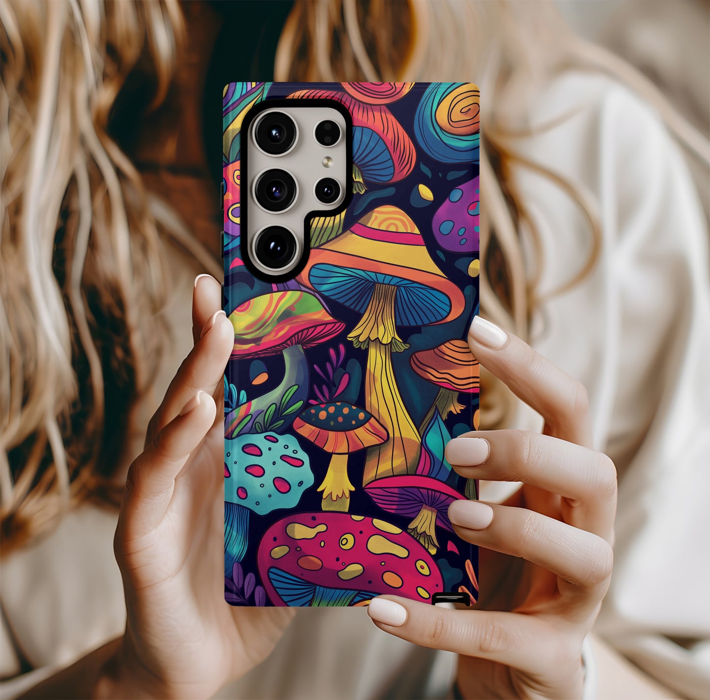 Funky Fungi Phone Case – Retro Mushrooms with Everyday Protection