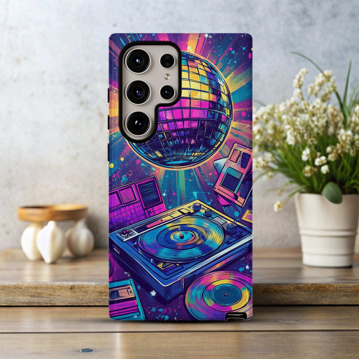 Turntable Timewarp Phone Case – Spin Into Retro Cool with Everyday Protection