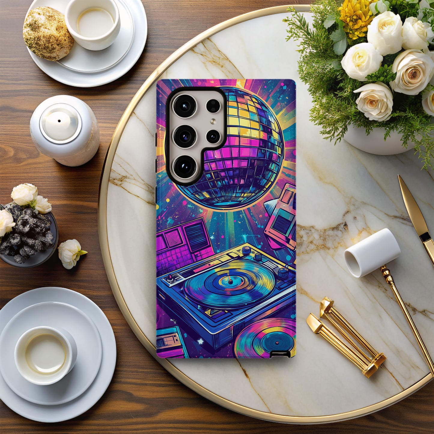 Turntable Timewarp Phone Case – Spin Into Retro Cool with Everyday Protection