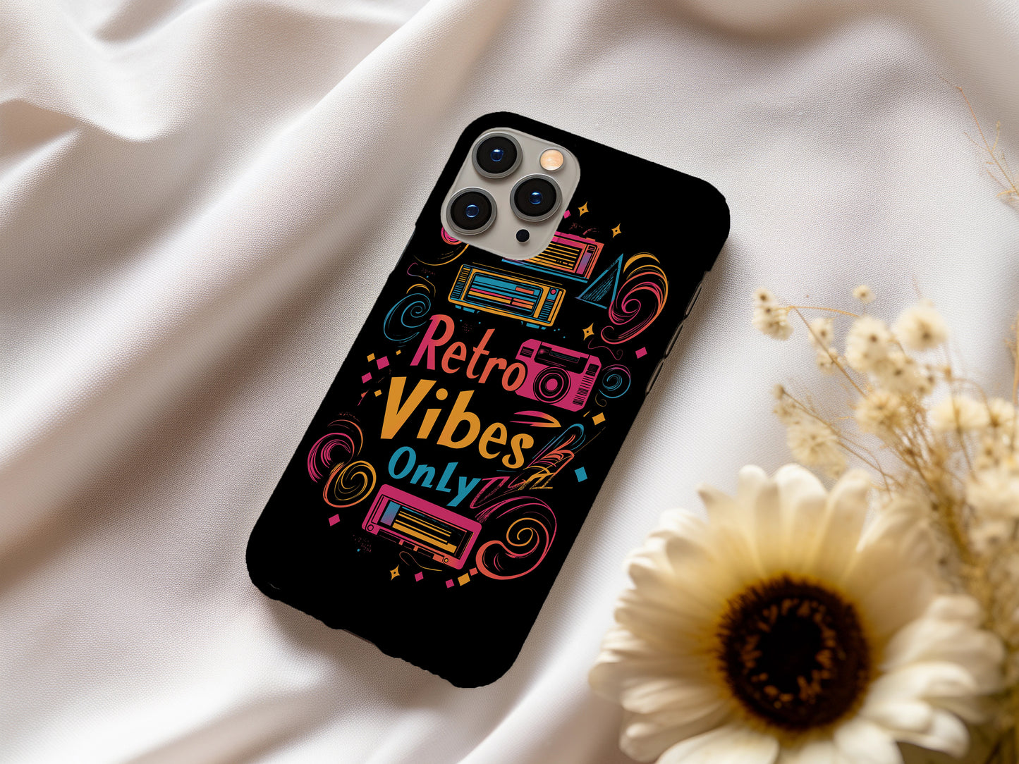 Retro Vibes Only Phone Case – Vintage Cool with Everyday Protection