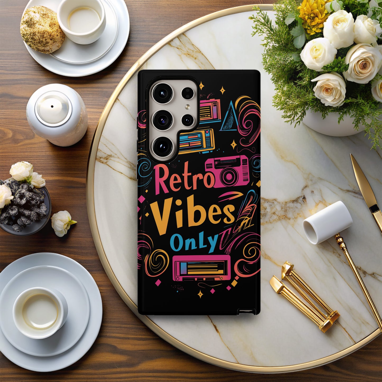 Retro Vibes Only Phone Case – Vintage Cool with Everyday Protection