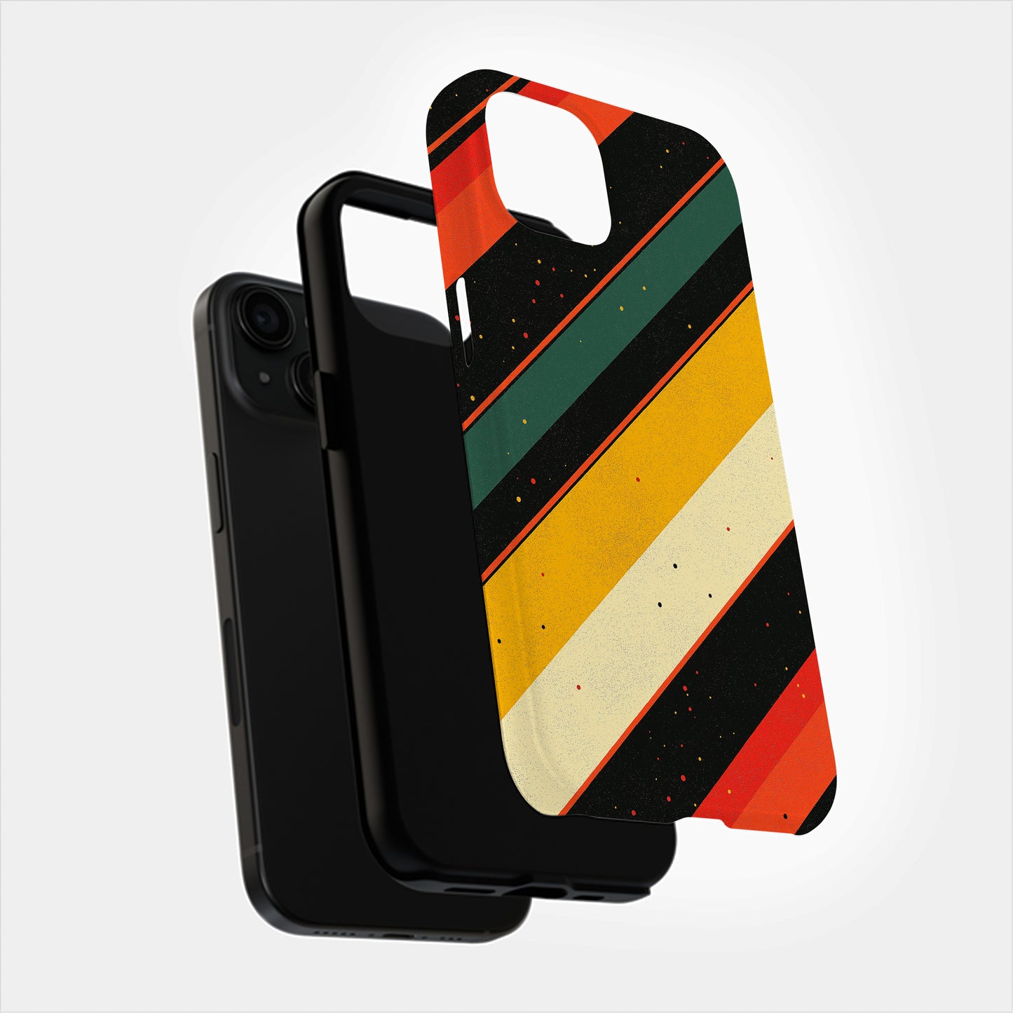 Groove Lines Phone Case – Retro Waves with Everyday Protection