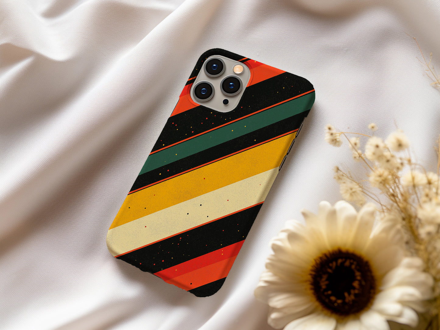 Groove Lines Phone Case – Retro Waves with Everyday Protection