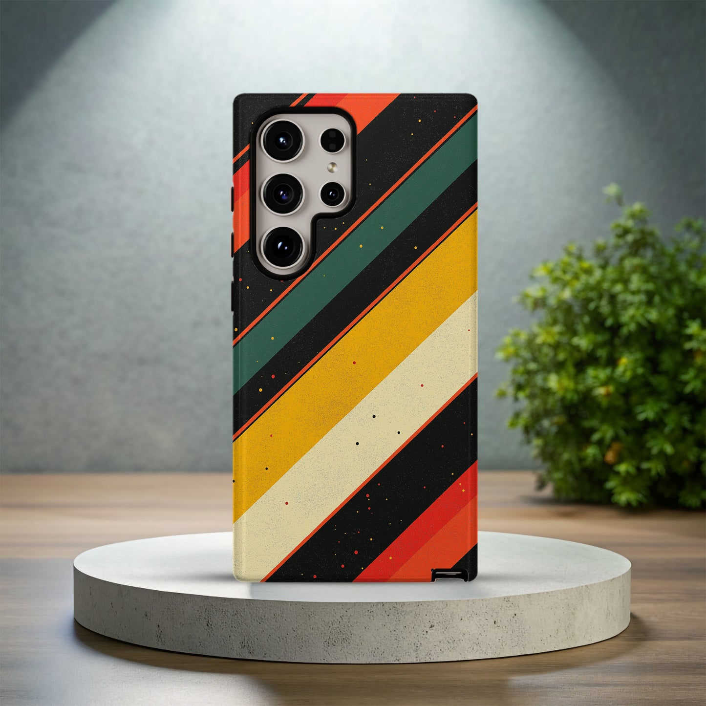 Groove Lines Phone Case – Retro Waves with Everyday Protection