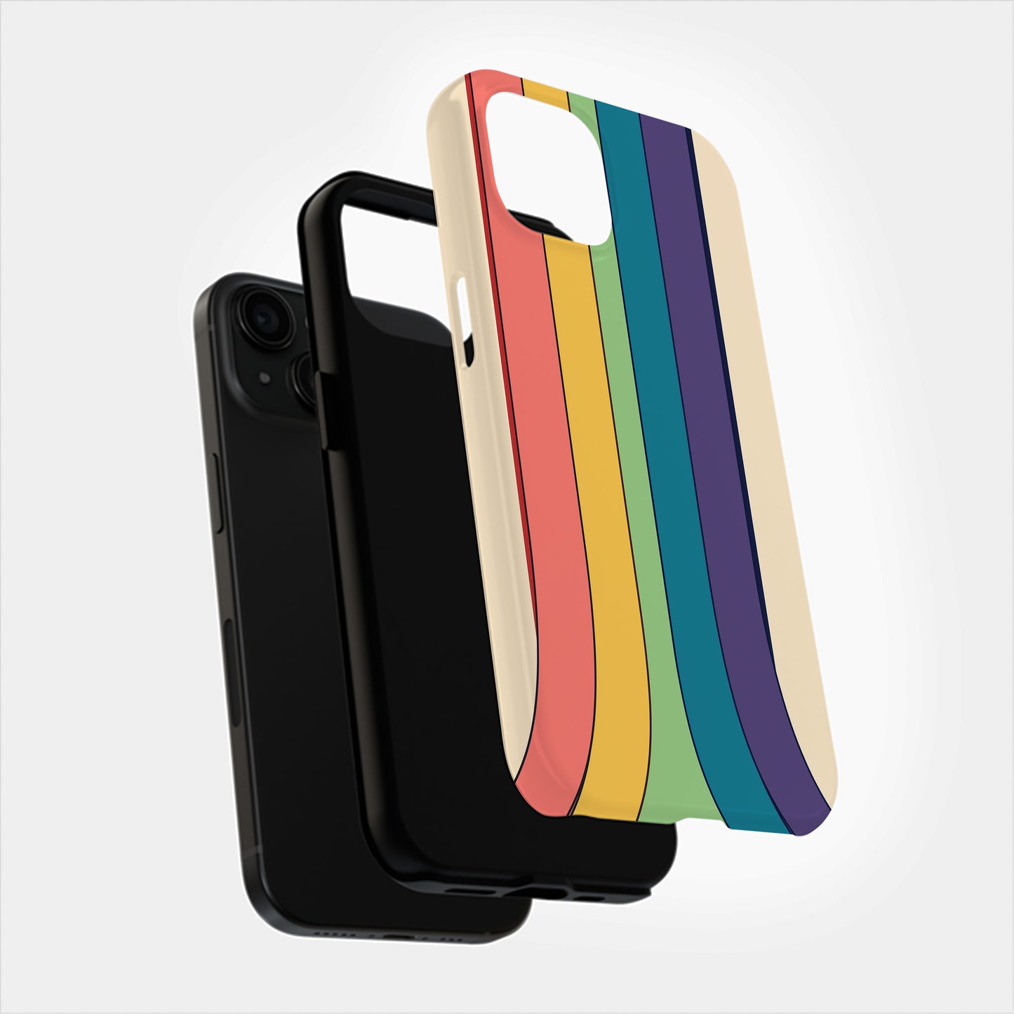 Sunset Rainbow Vibes Phone Case – Radiate Positivity with Everyday Protection