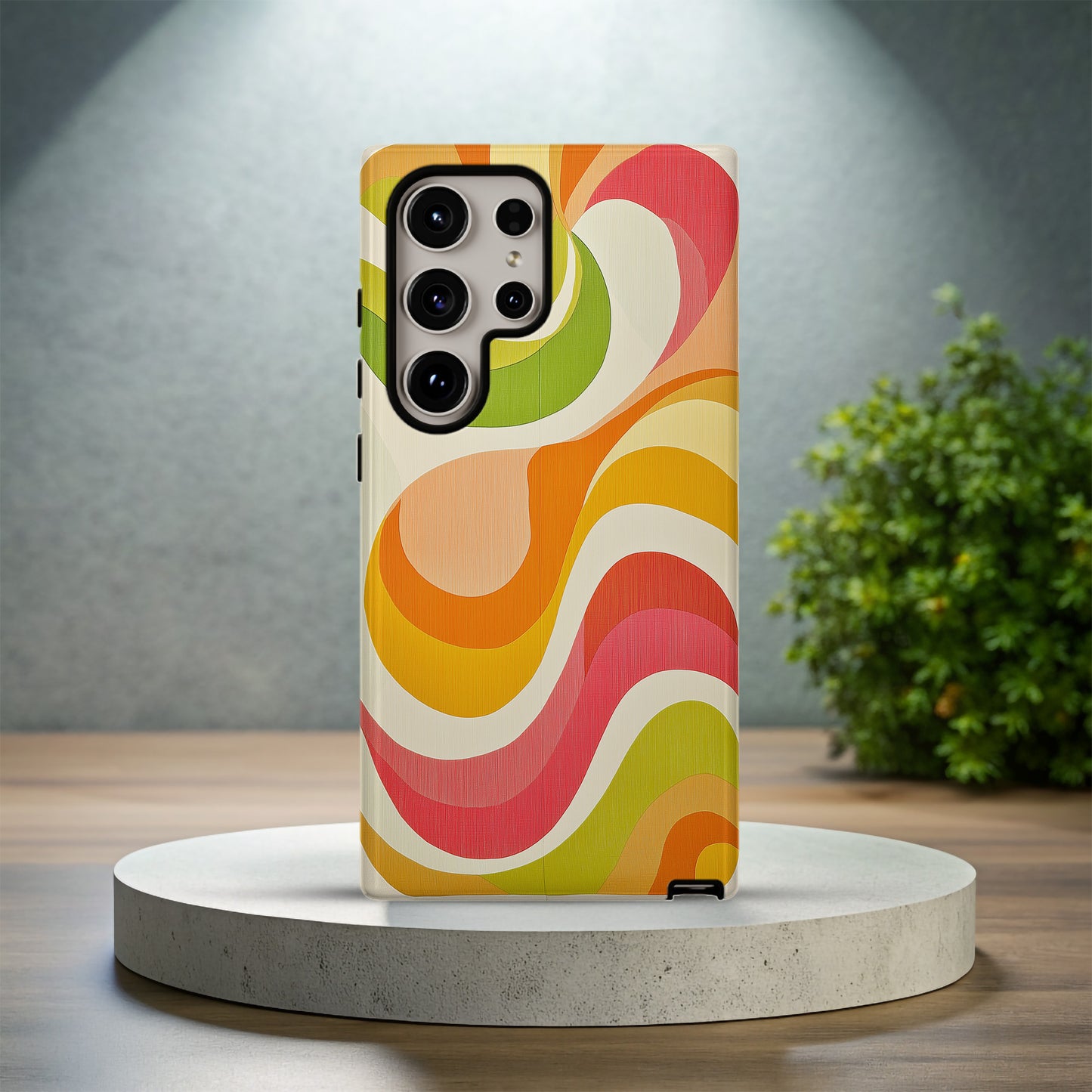 Sunset Swish Phone Case – Bold Gradient Flow with Everyday Protection