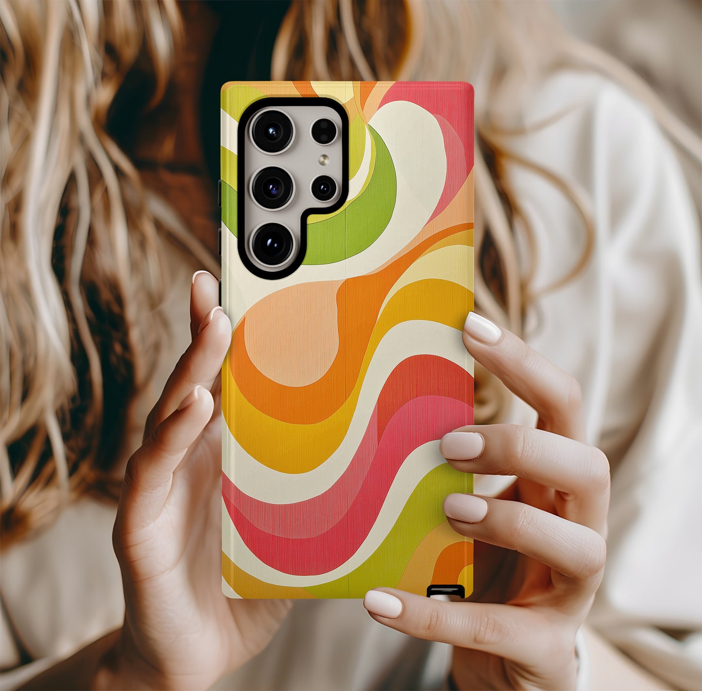 Sunset Swish Phone Case – Bold Gradient Flow with Everyday Protection