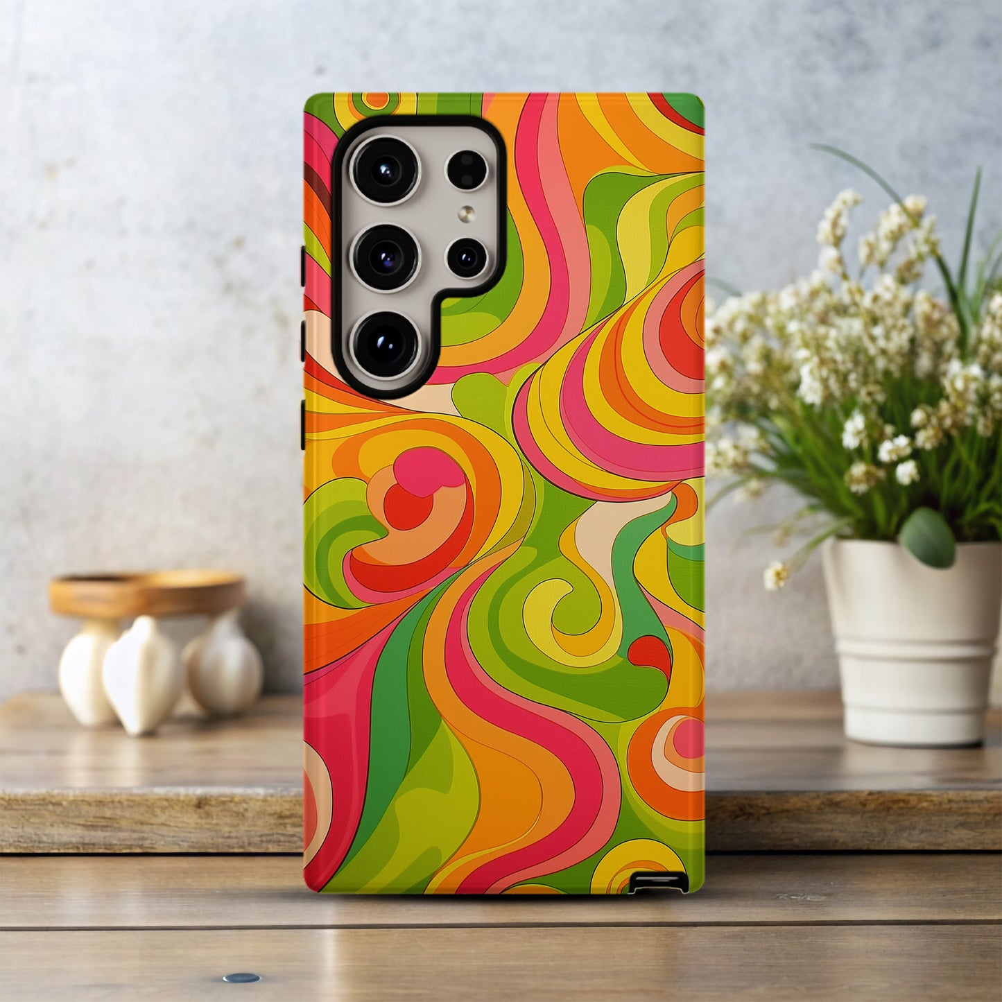 PsychedeliPop Phone Case – Electric Color Burst with Everyday Protection