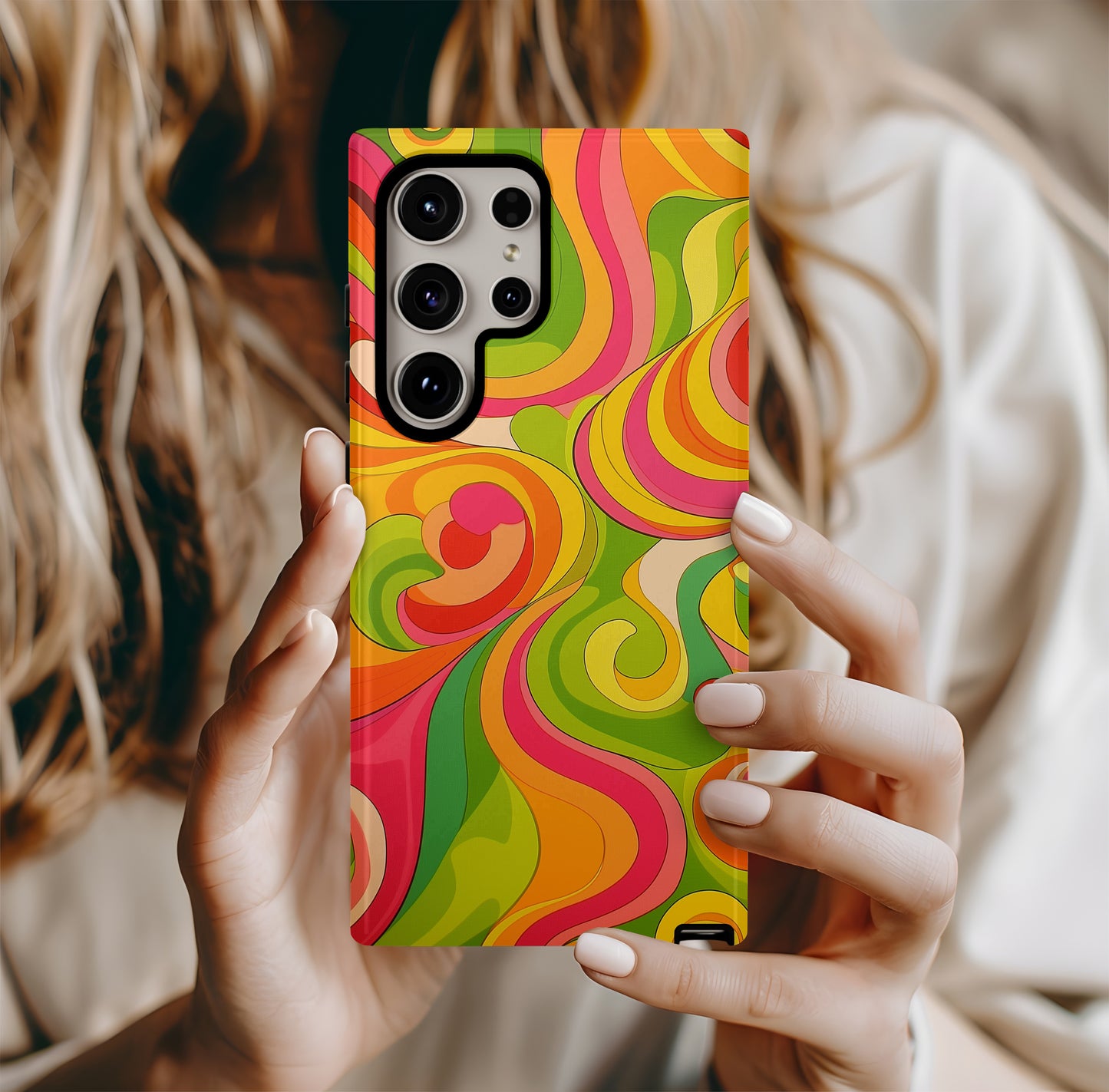 PsychedeliPop Phone Case – Electric Color Burst with Everyday Protection