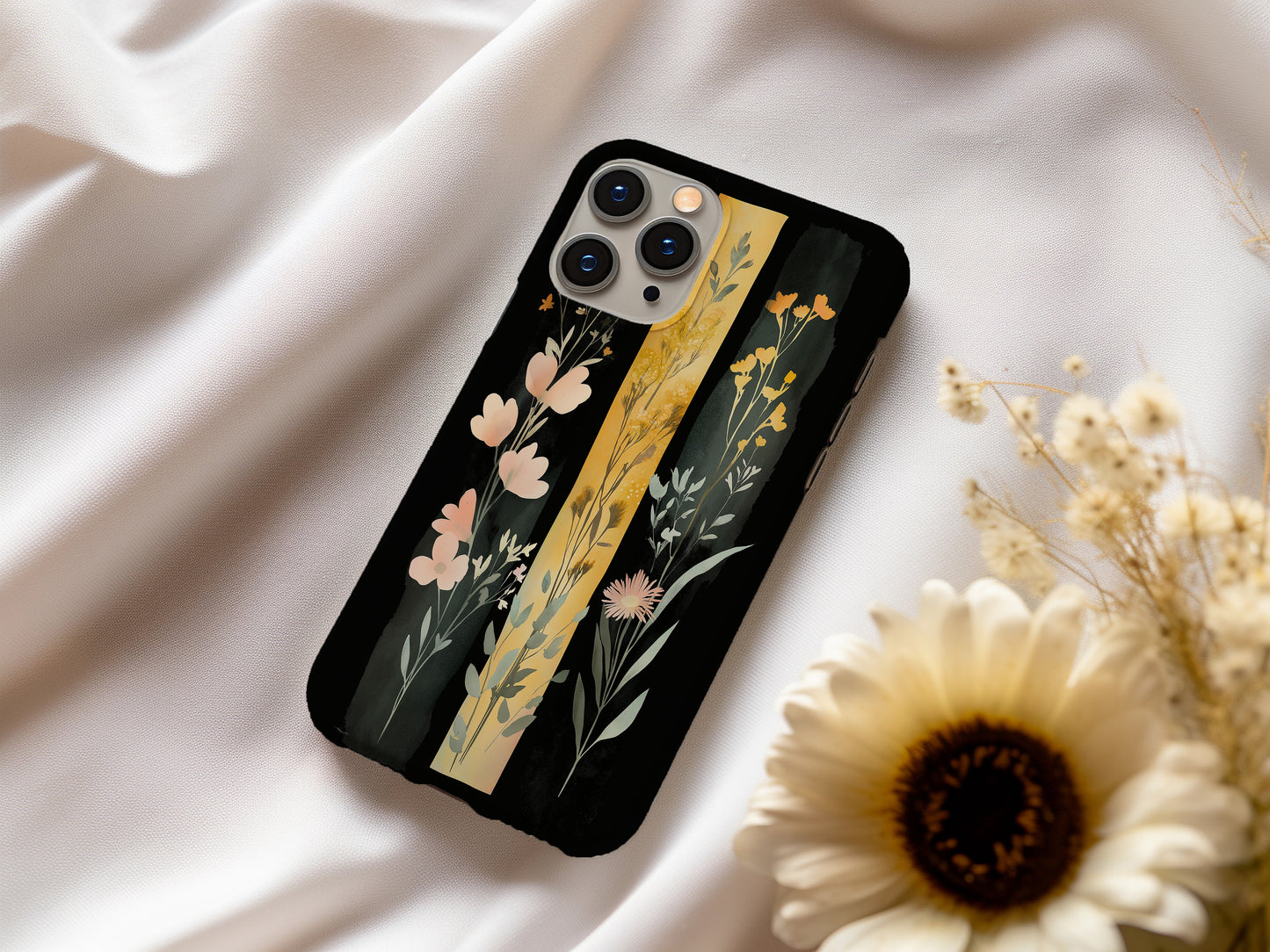 Floral Strokes Phone Case – Artistic Blooms with Everyday Protection