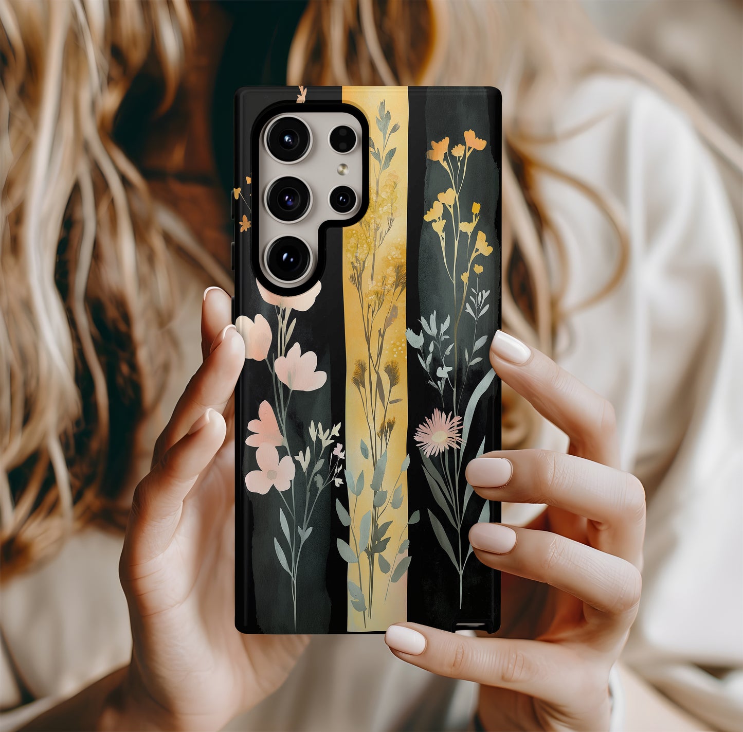 Floral Strokes Phone Case – Artistic Blooms with Everyday Protection