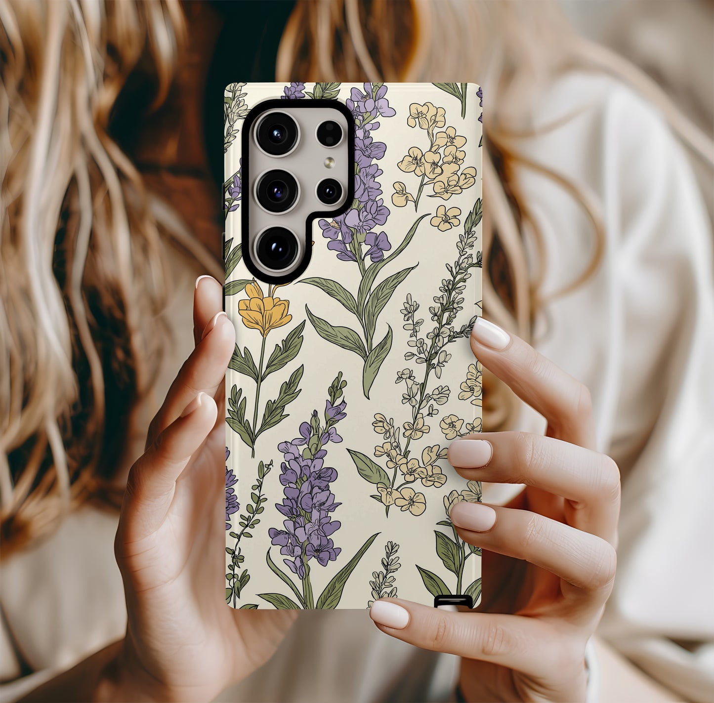 Whispering Wildflowers Phone Case – Gentle Nature with Everyday Protection