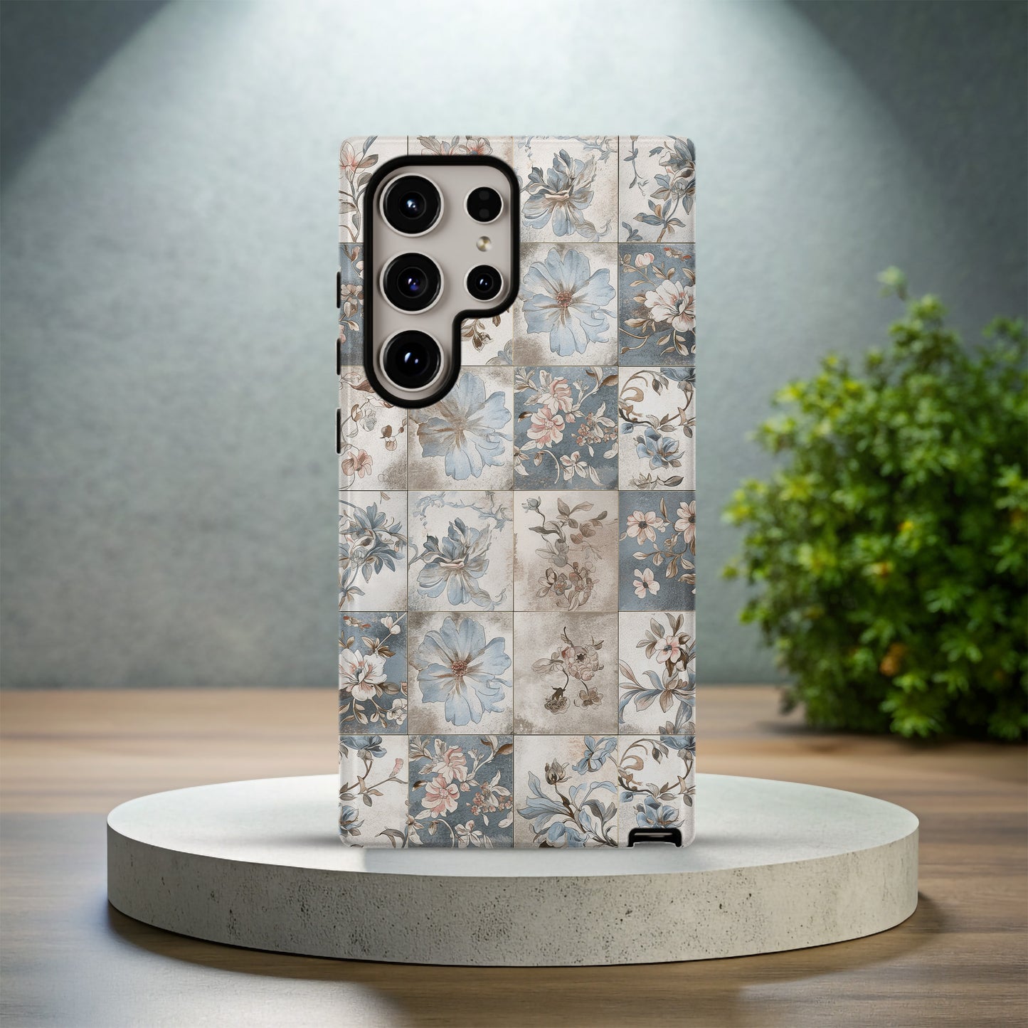 Petal Mosaic Phone Case – Artistic Florals with Everyday Protection
