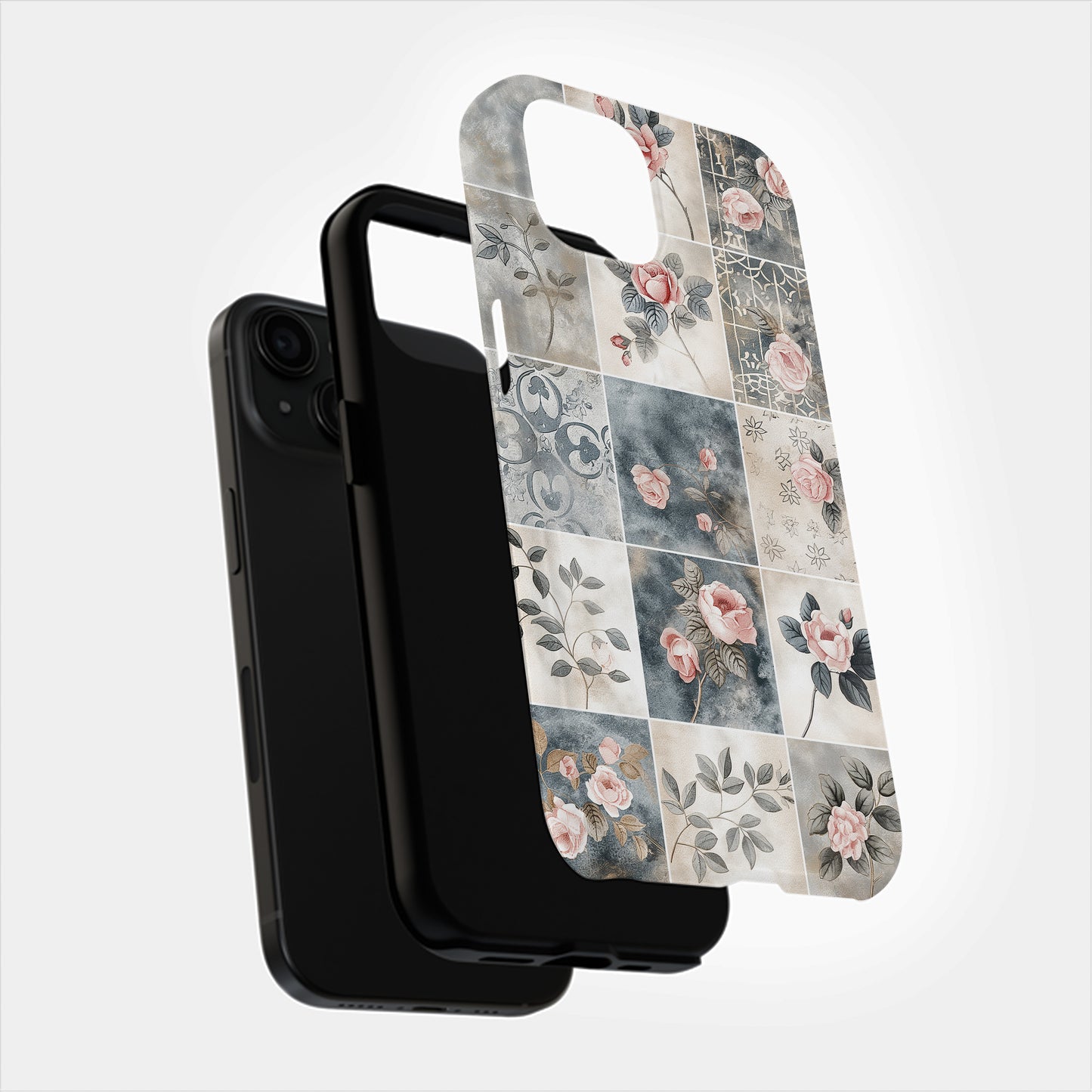 Botanic Tileworks Phone Case – Garden Elegance in Every Square with Everyday Protection
