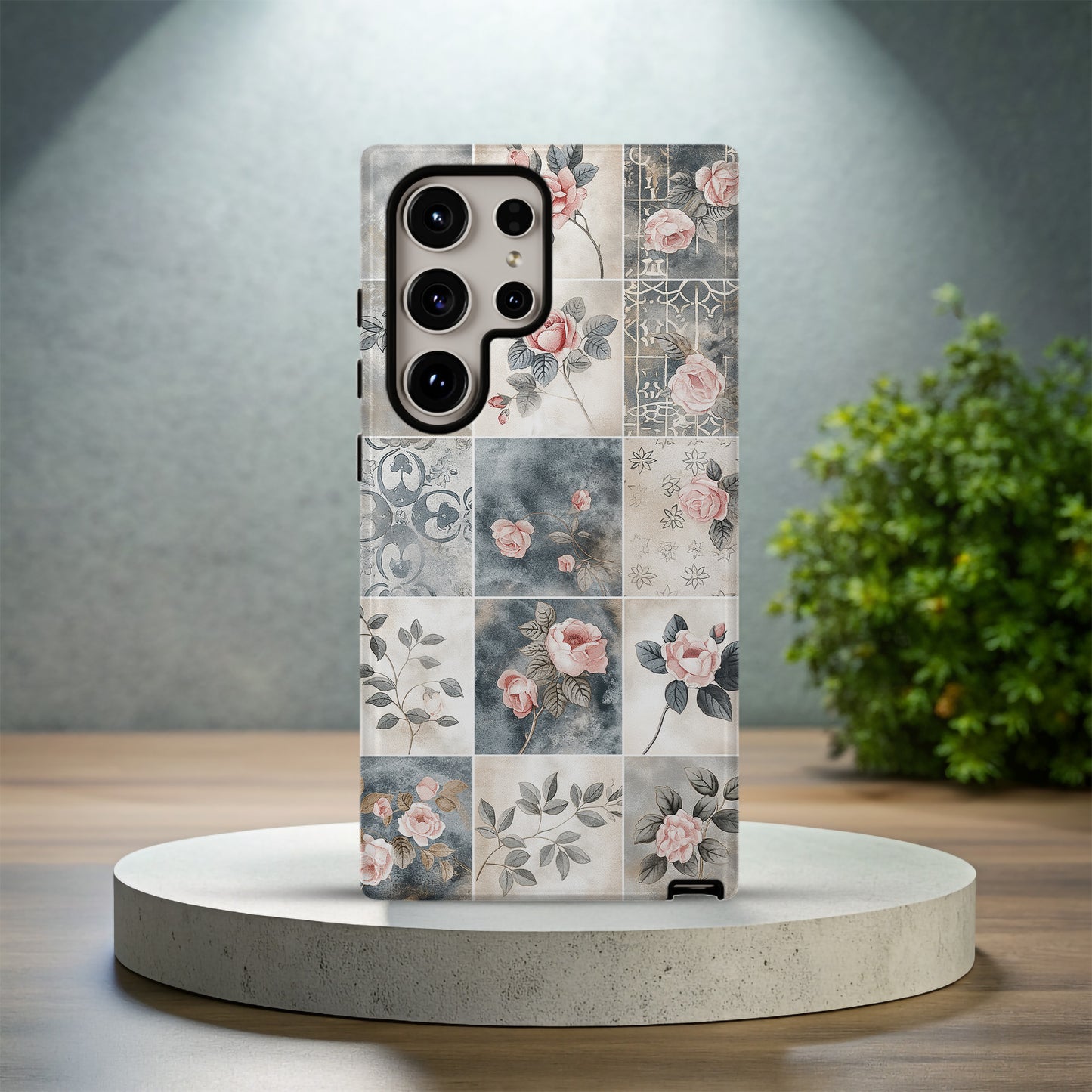 Botanic Tileworks Phone Case – Garden Elegance in Every Square with Everyday Protection