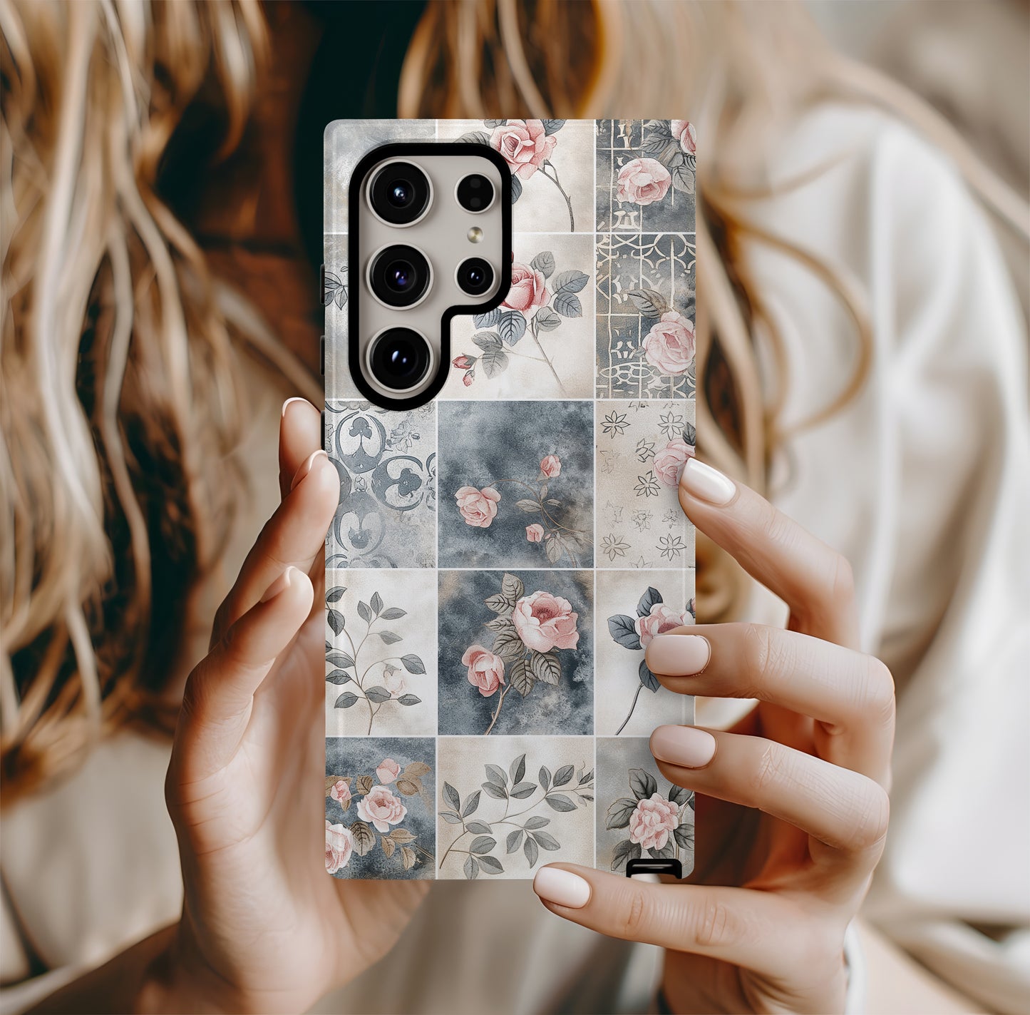 Botanic Tileworks Phone Case – Garden Elegance in Every Square with Everyday Protection