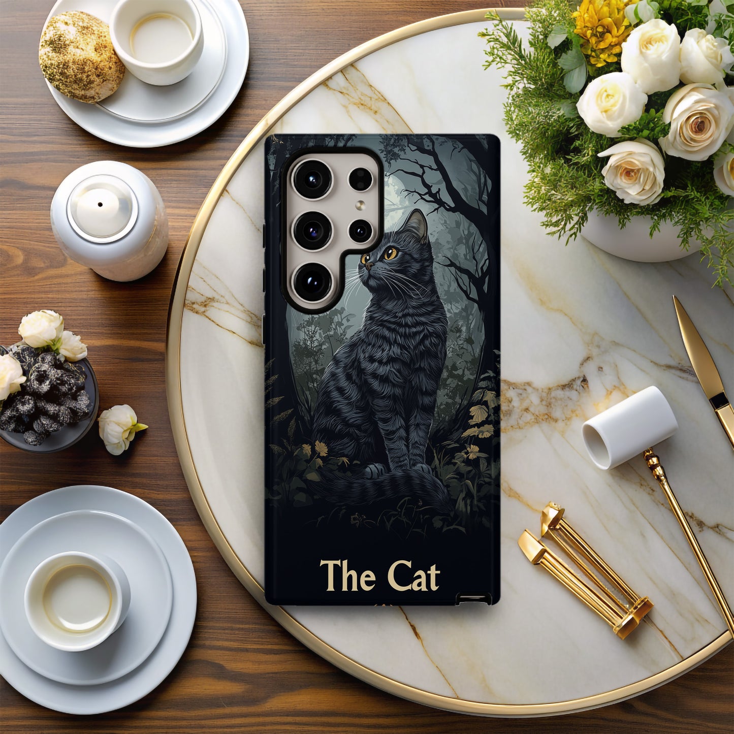 Nine Lives Tarot Phone Case – Feline Magic & Mystical Protection with Everyday Style