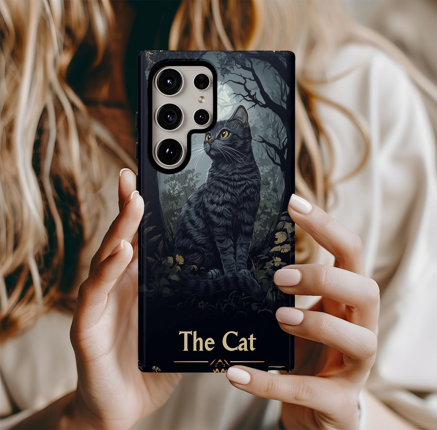 Nine Lives Tarot Phone Case – Feline Magic & Mystical Protection with Everyday Style
