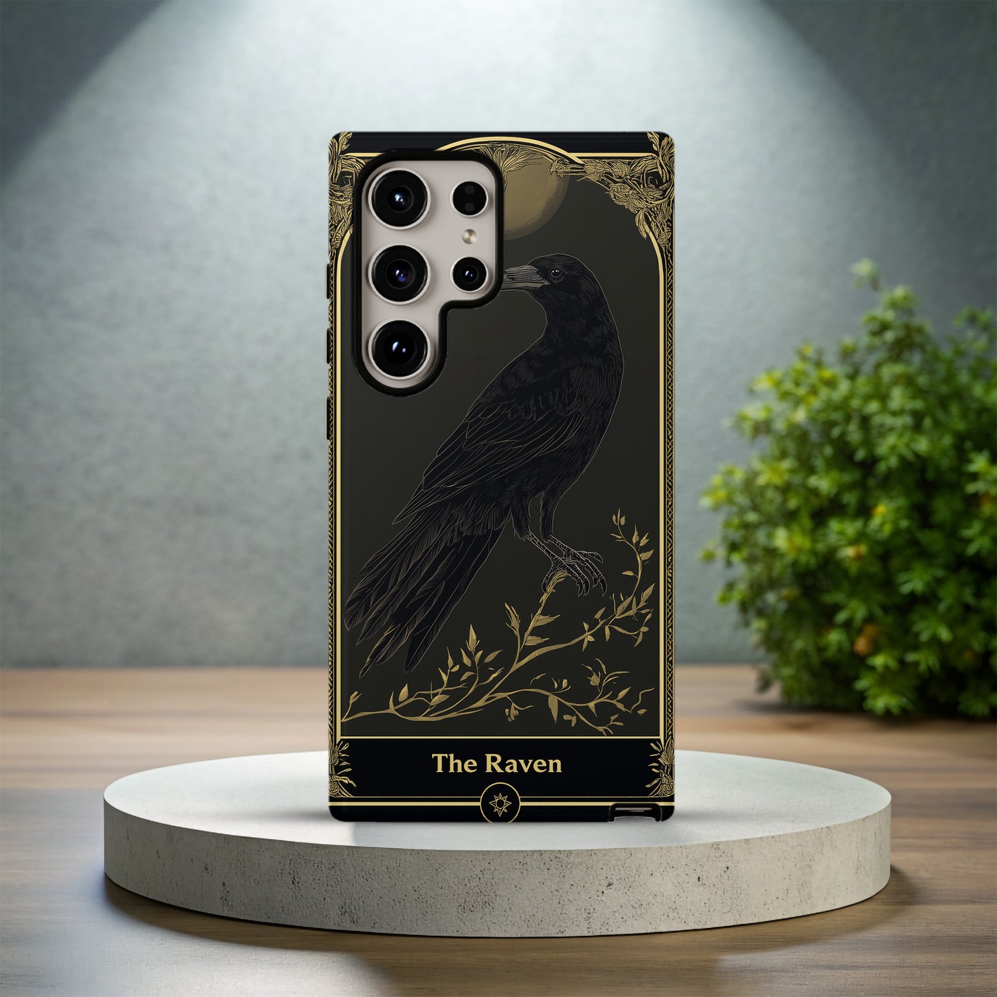 Tarot of the Dark Feather Phone Case – Mystical Insight with Raven’s Wisdom and Everyday Protection