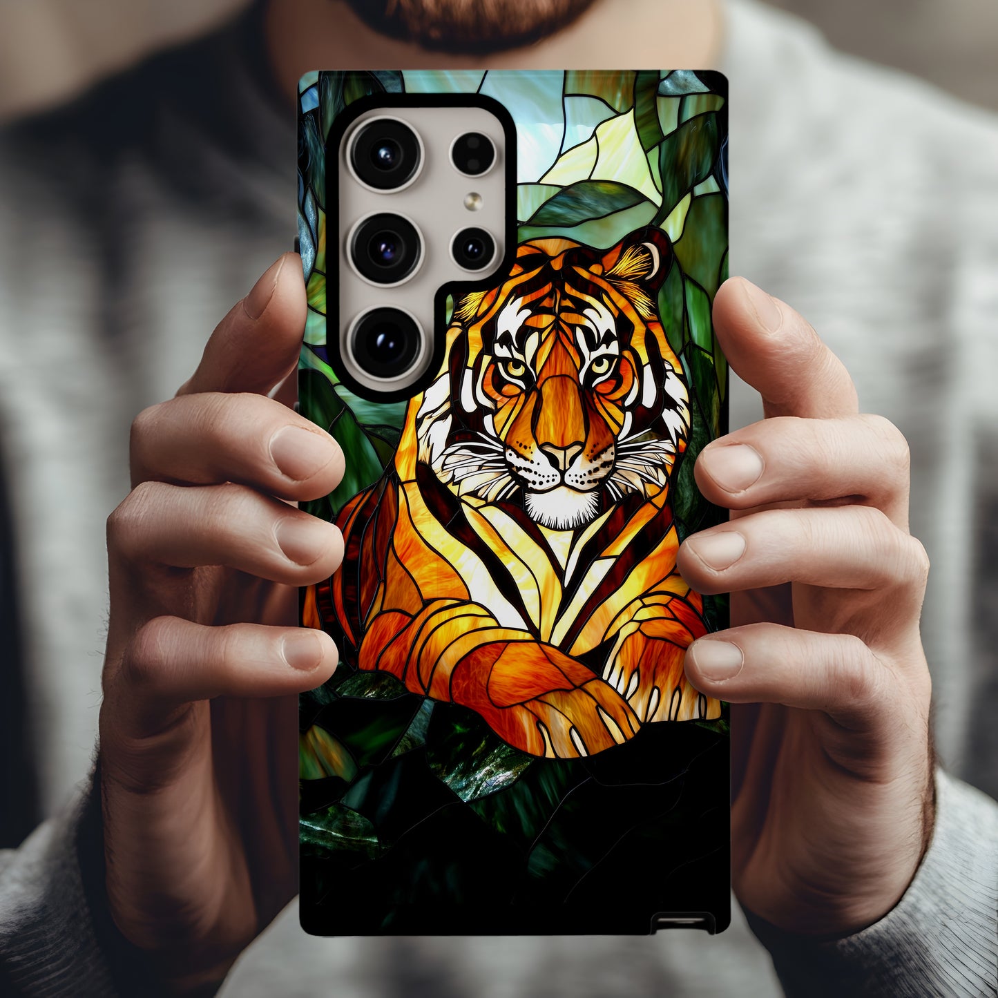 Glass of the Wild Phone Case – Nature’s Power in Stained Glass with Everyday Protection