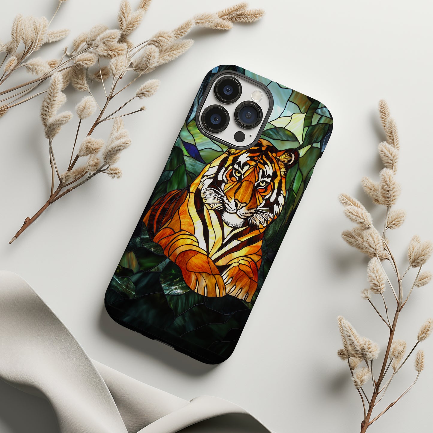 Glass of the Wild Phone Case – Nature’s Power in Stained Glass with Everyday Protection