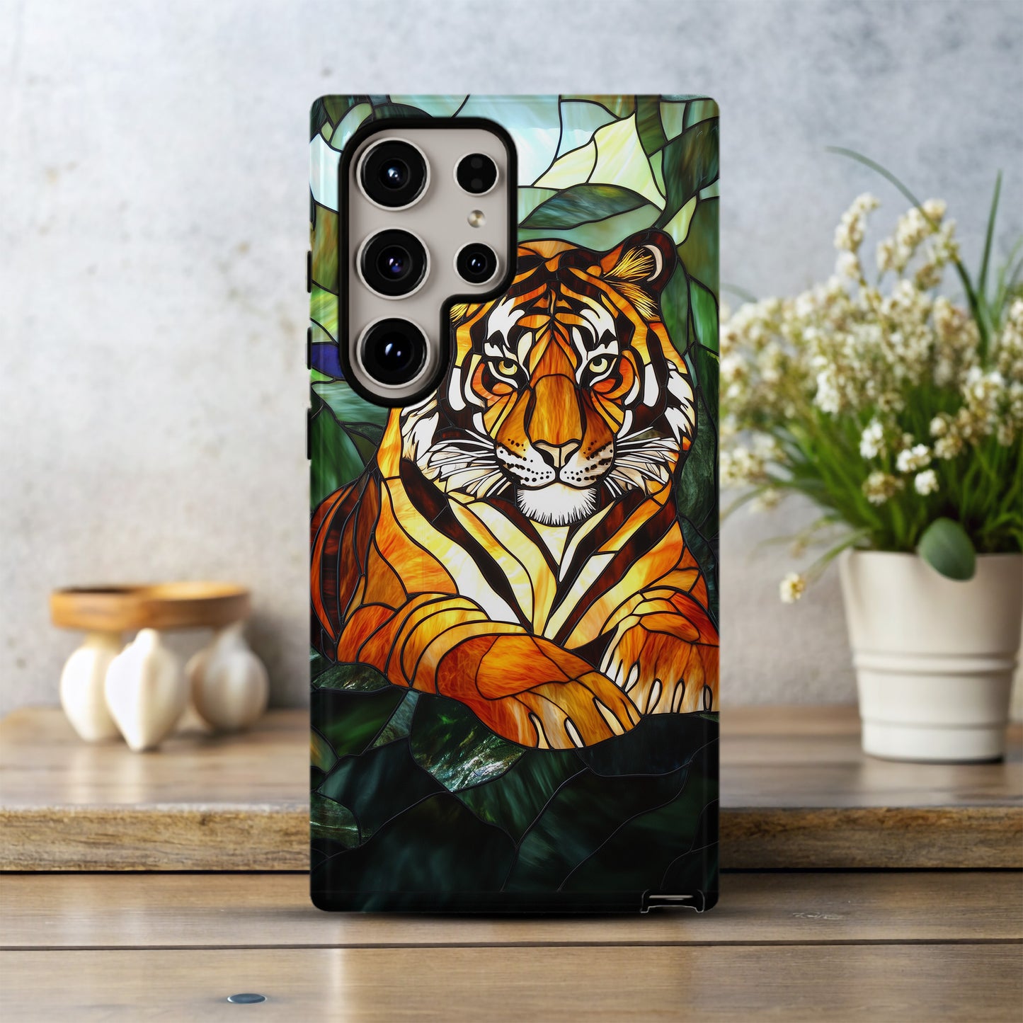 Glass of the Wild Phone Case – Nature’s Power in Stained Glass with Everyday Protection